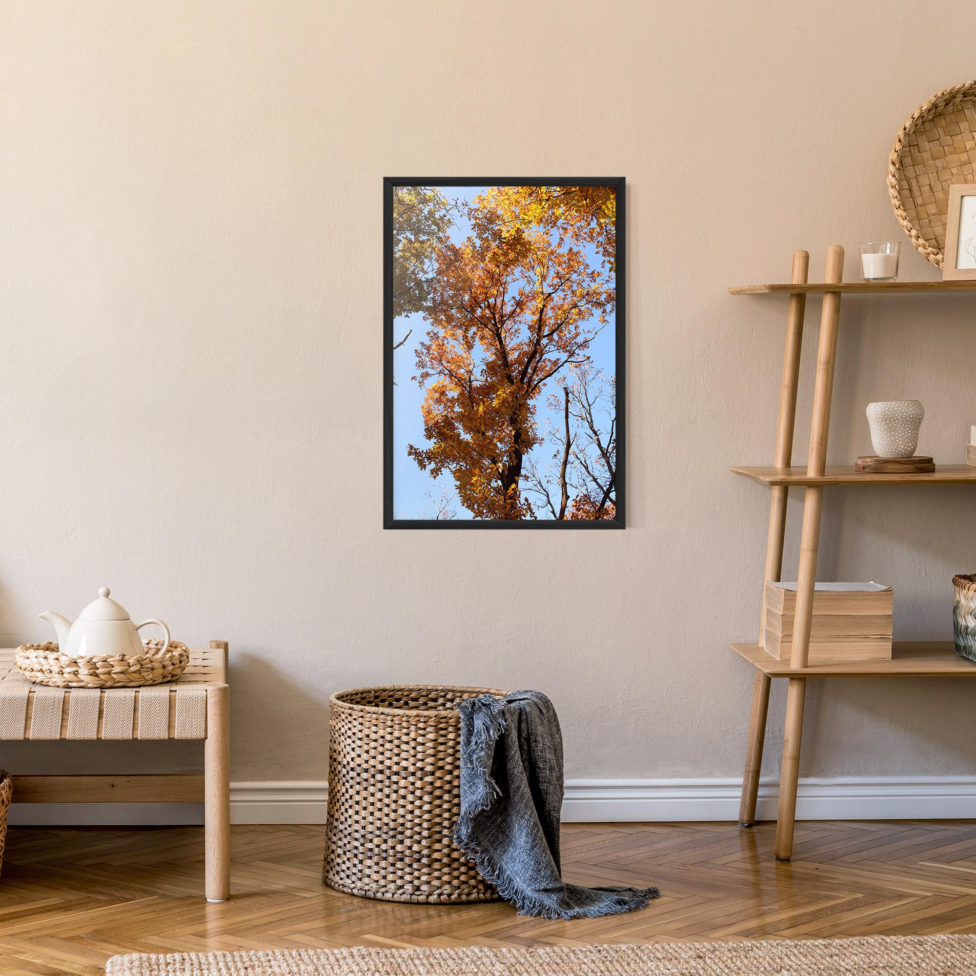 Poster Înrămat Yellow Tree Forest mockup 9