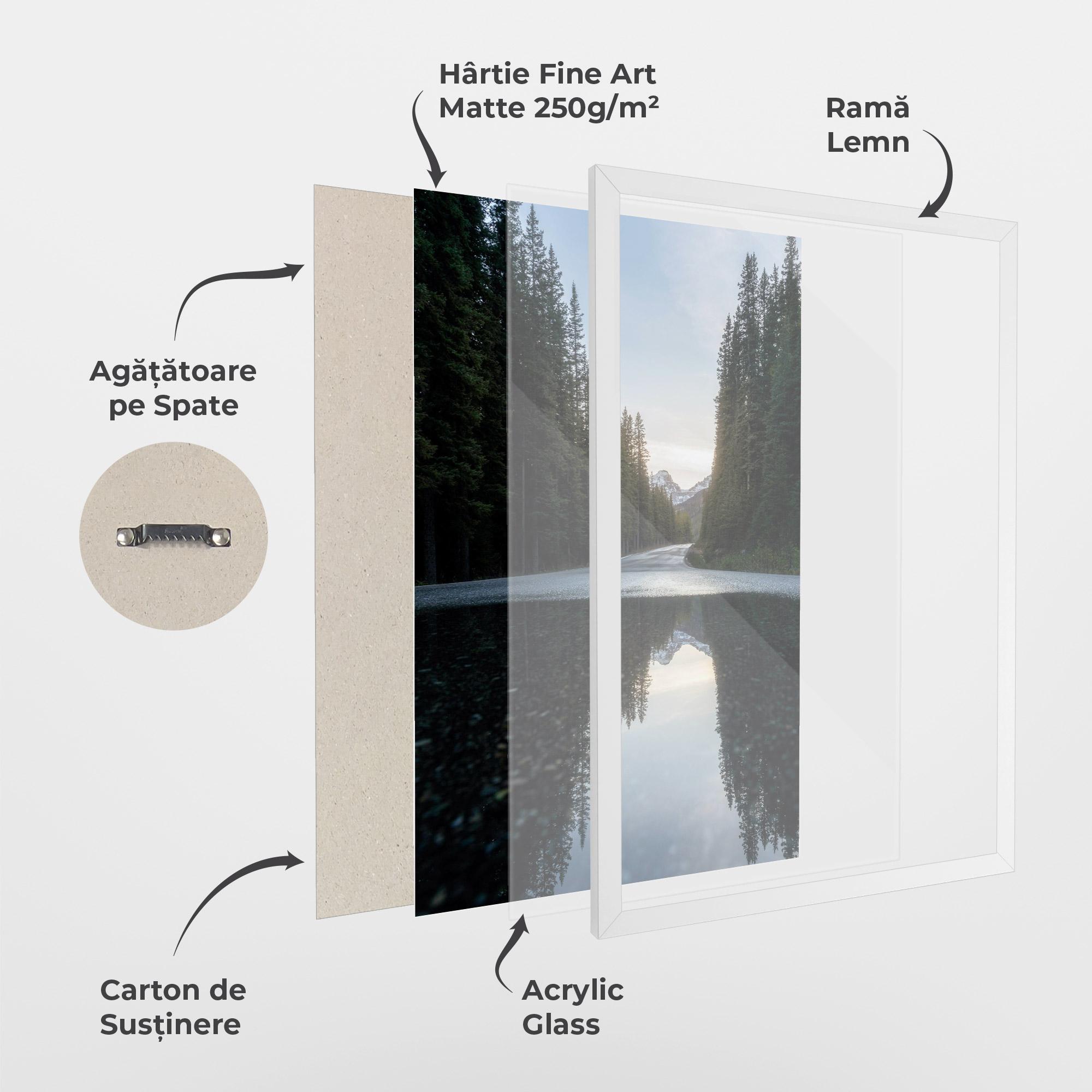 Poster Înrămat Big Lake Forest mockup 1