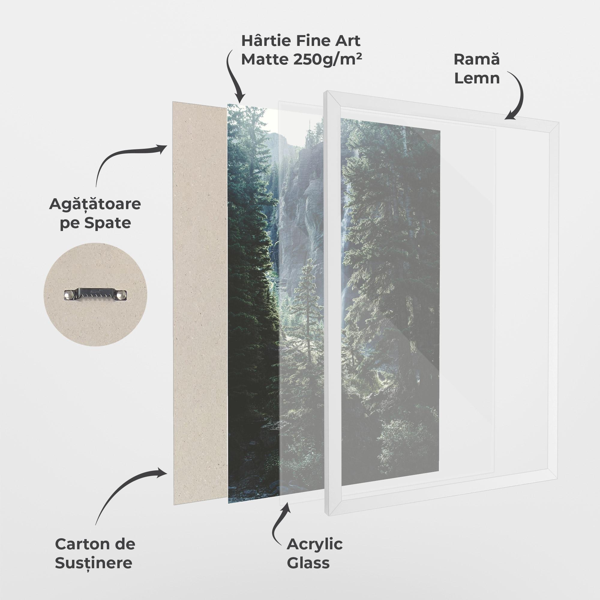 Poster Înrămat Forest Vibes mockup 1