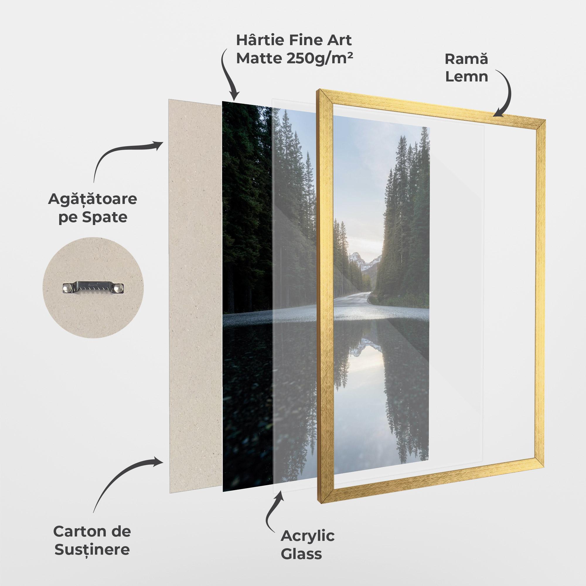 Poster Înrămat Big Lake Forest mockup 1