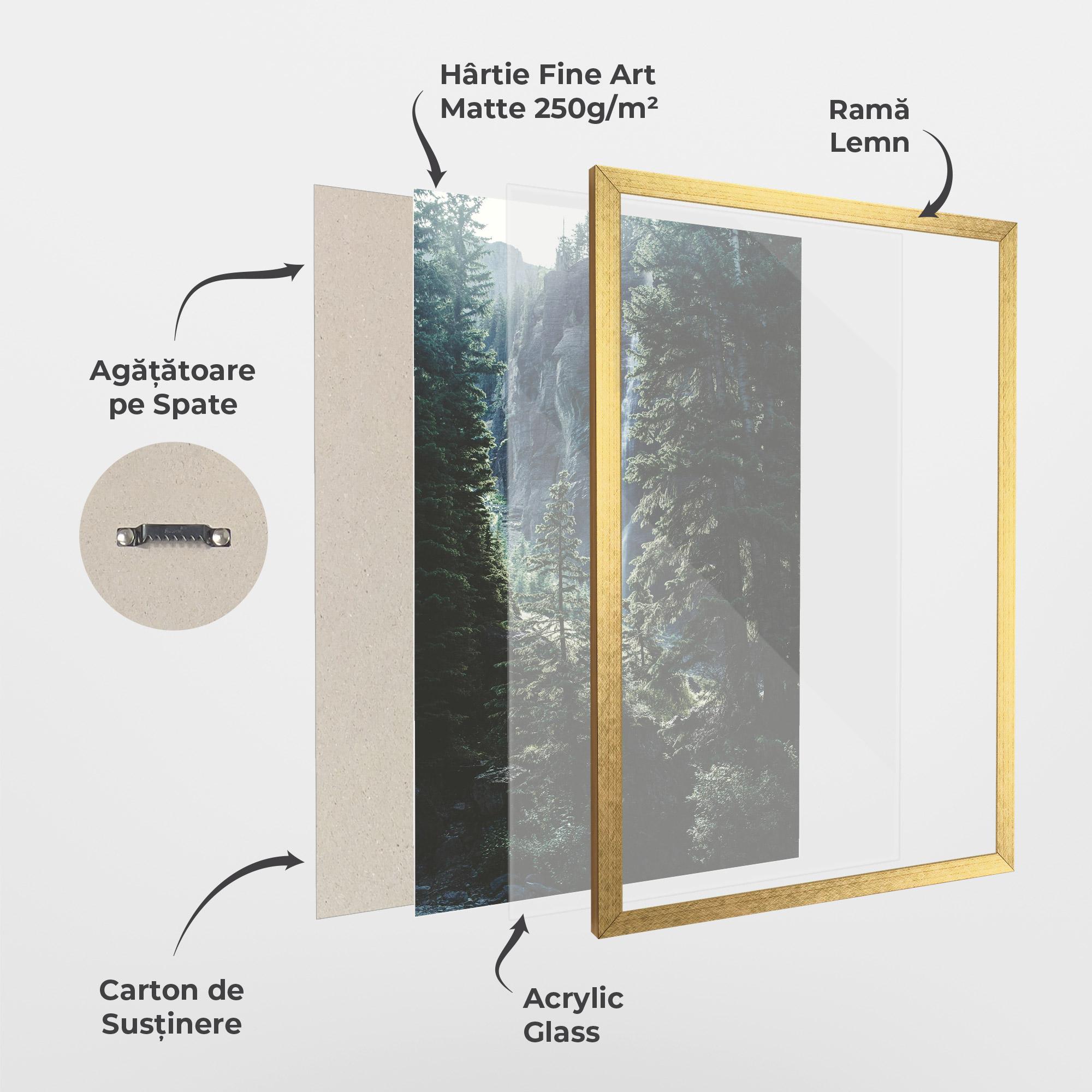 Poster Înrămat Forest Vibes mockup 1