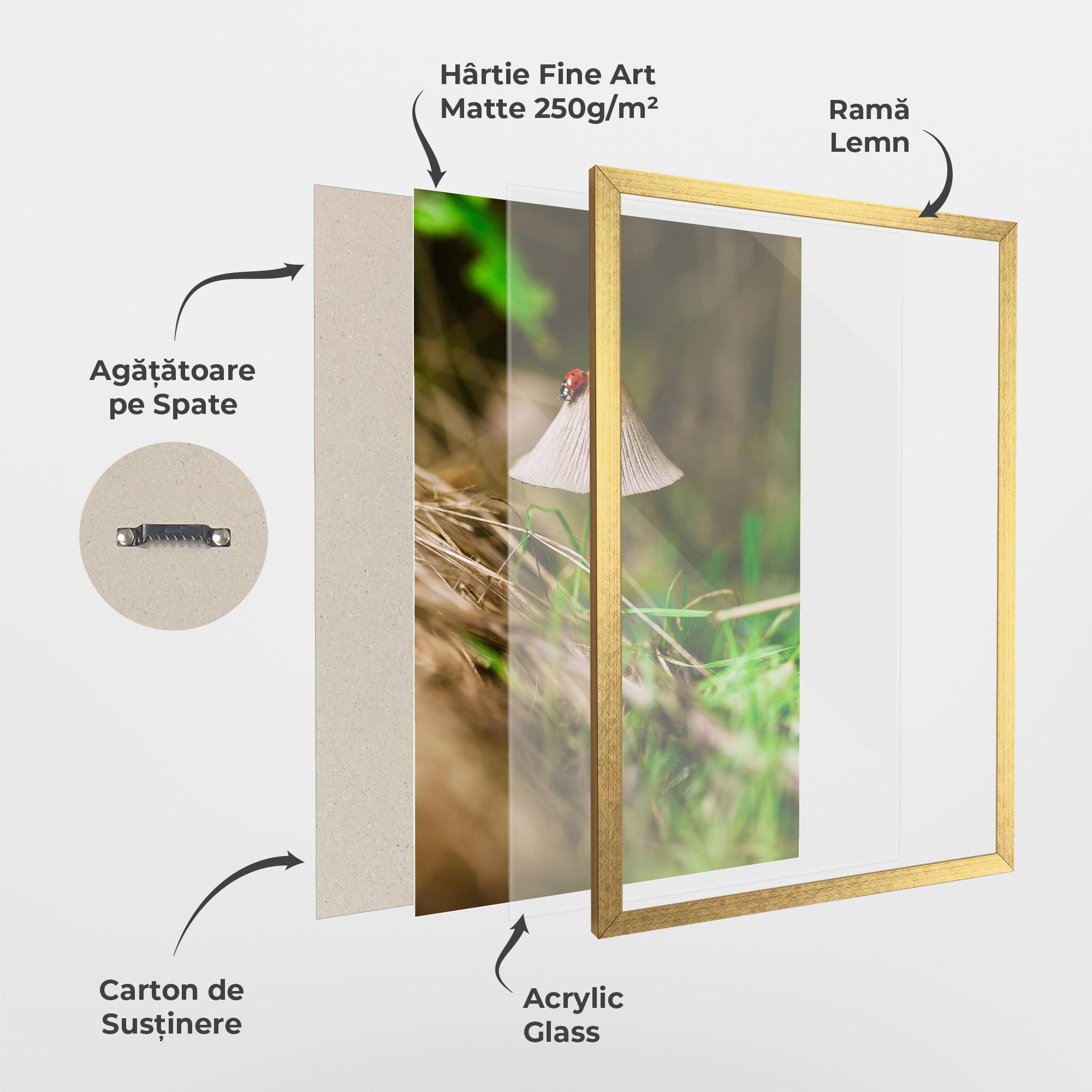 Poster Înrămat Mushroom Forest mockup 1