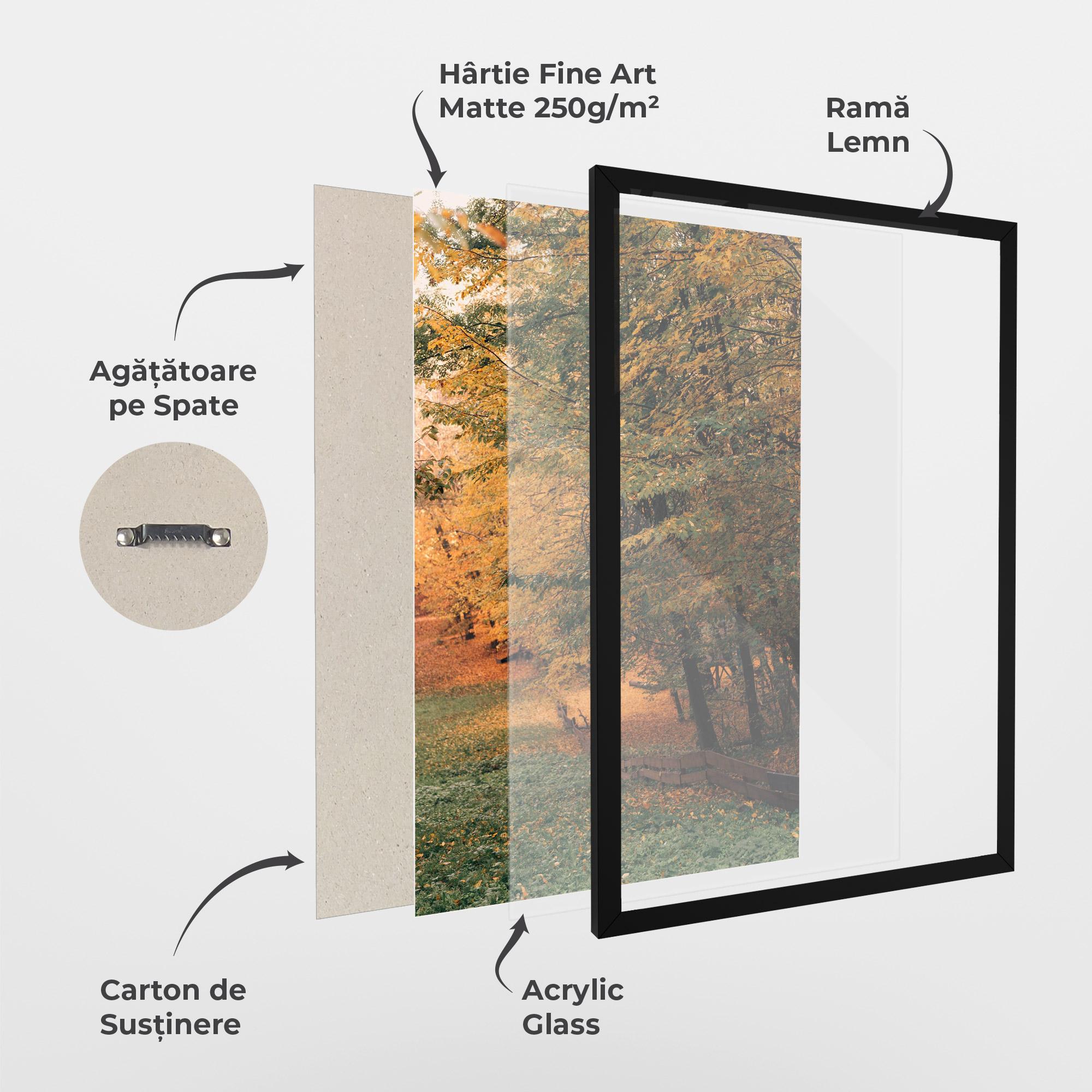 Poster Înrămat Autumn Forest mockup 1