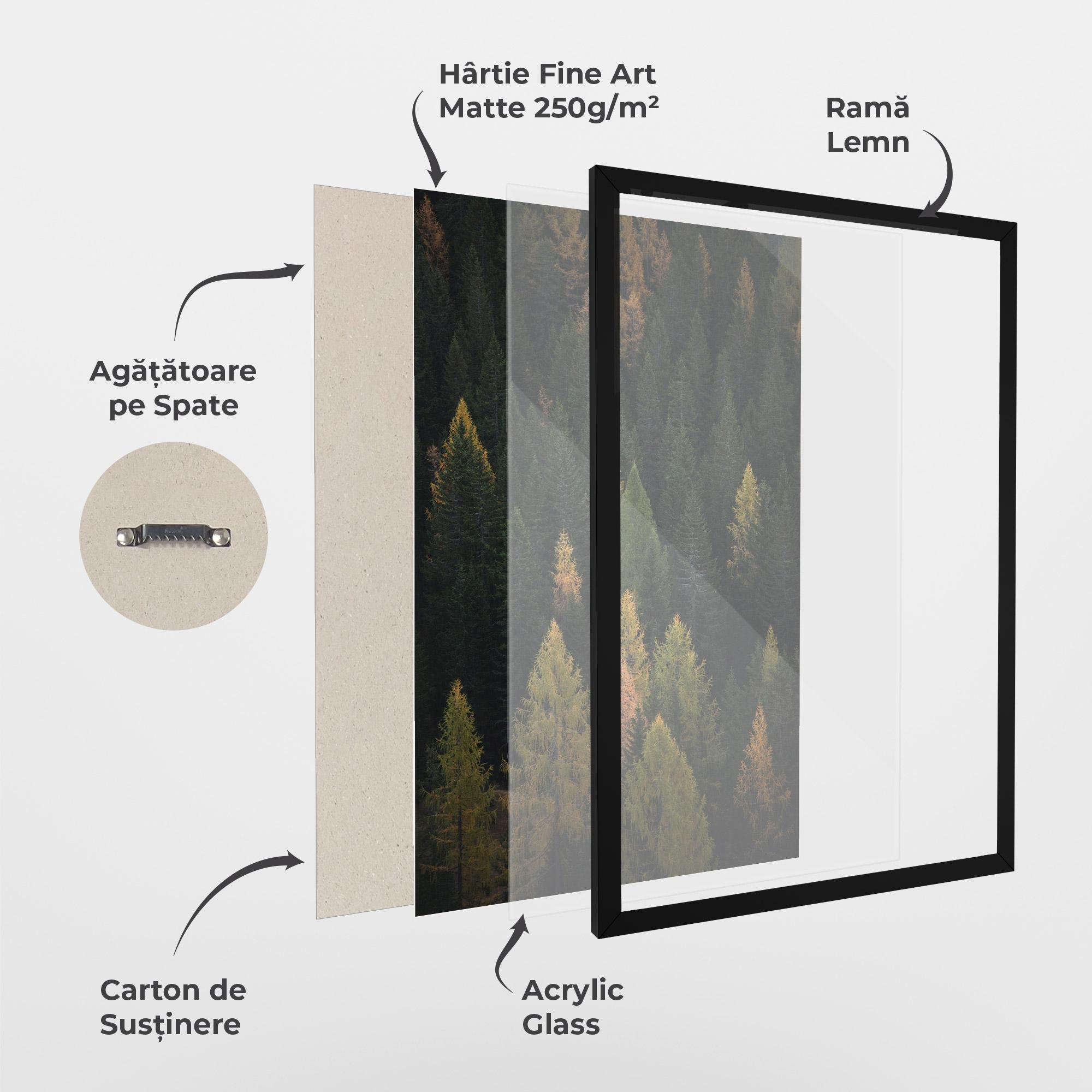 Poster Înrămat Color Mix Tree mockup 1