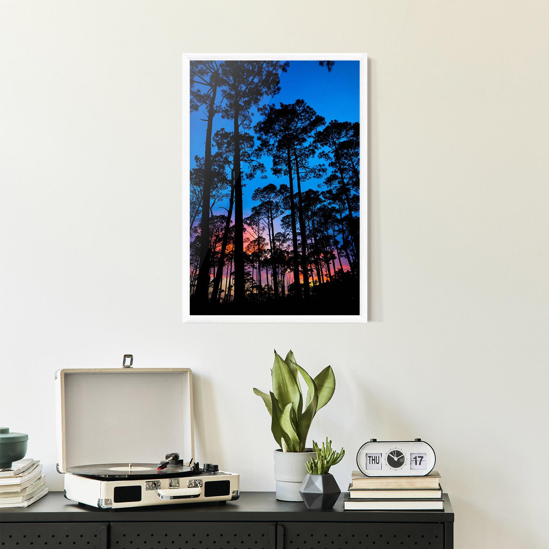 Poster Înrămat Blue Sky Forest mockup 2