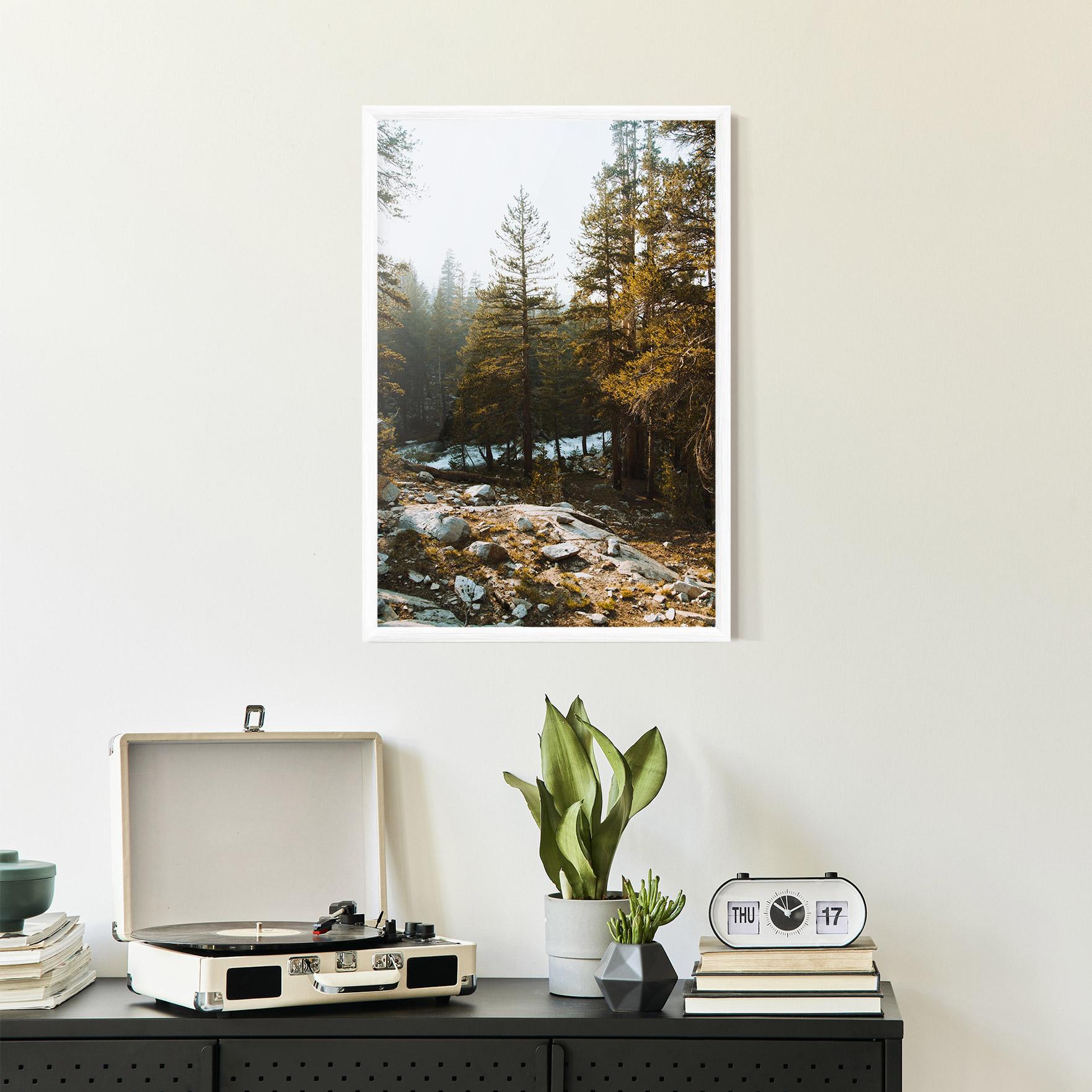 Poster Înrămat Rock Forest View mockup 2