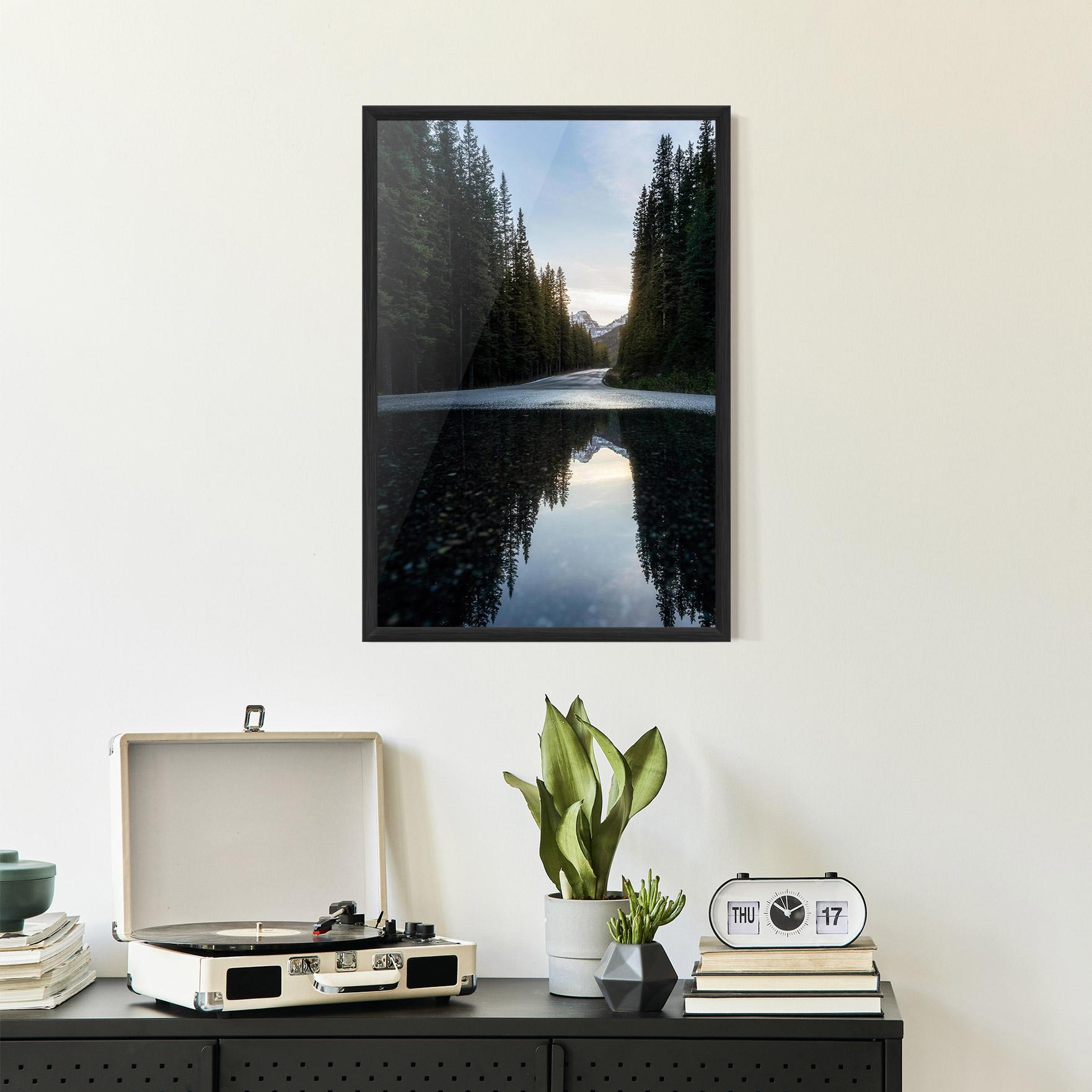 Poster Înrămat Big Lake Forest mockup 2