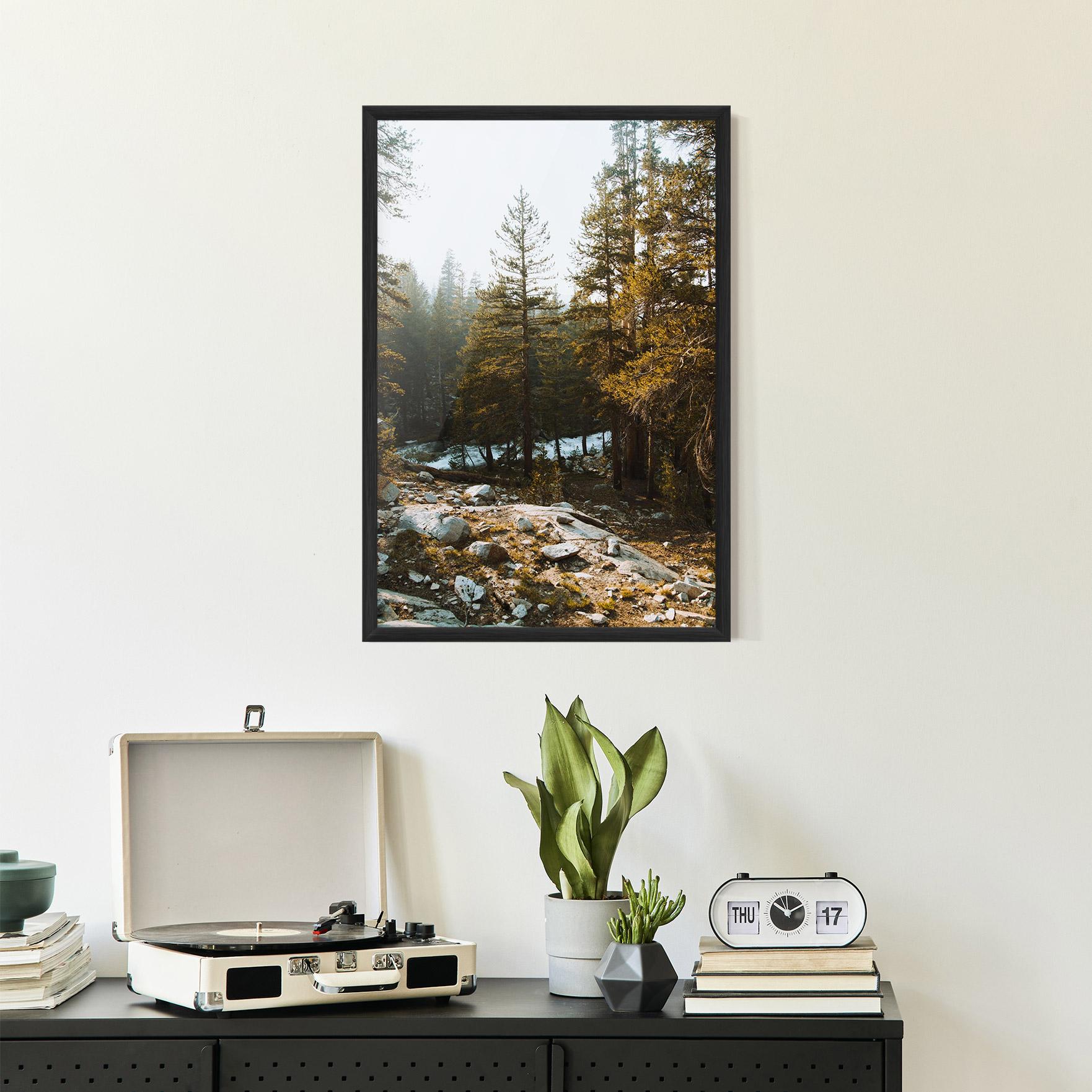 Poster Înrămat Rock Forest View mockup 2