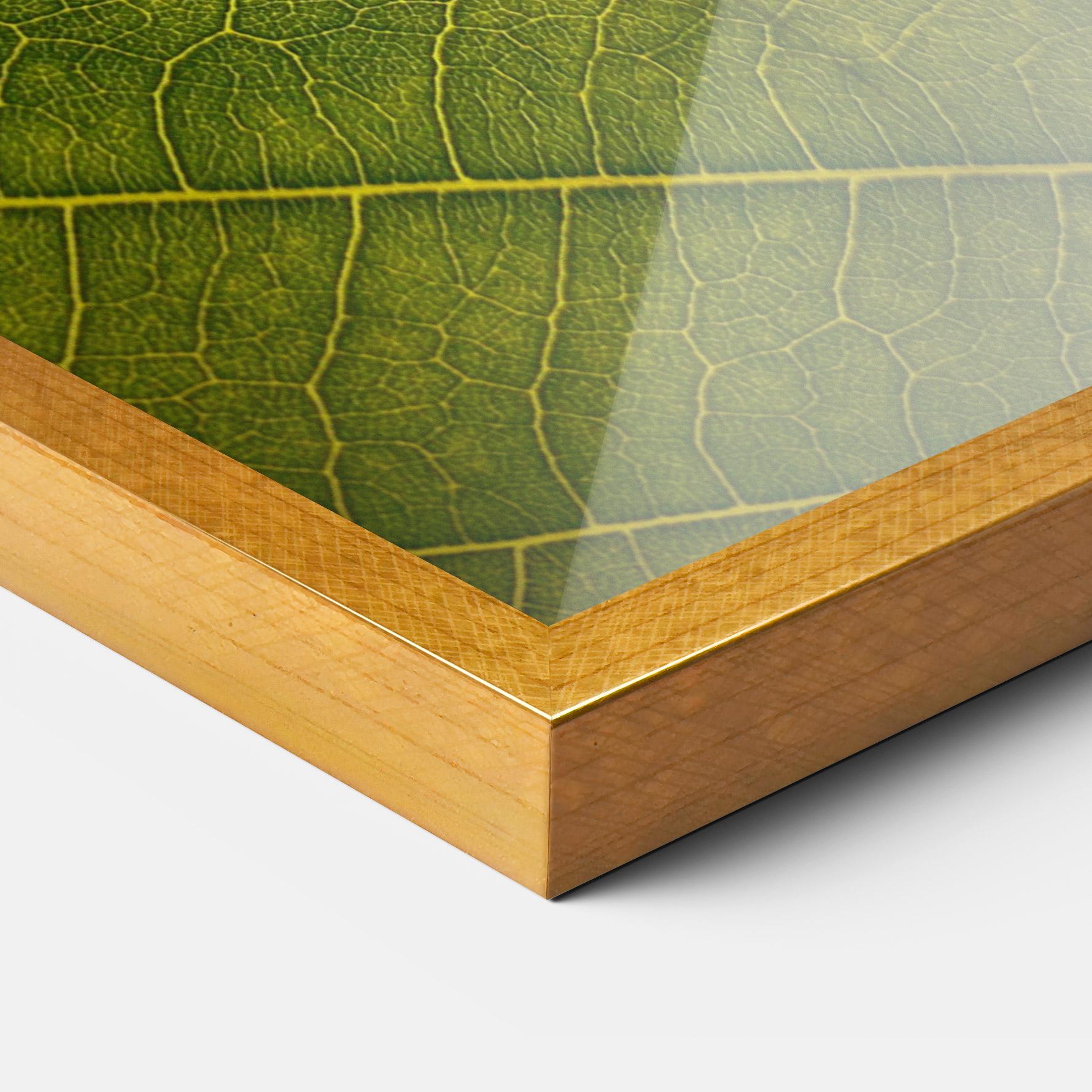 Poster Înrămat Leaf Closeup Forest mockup 3