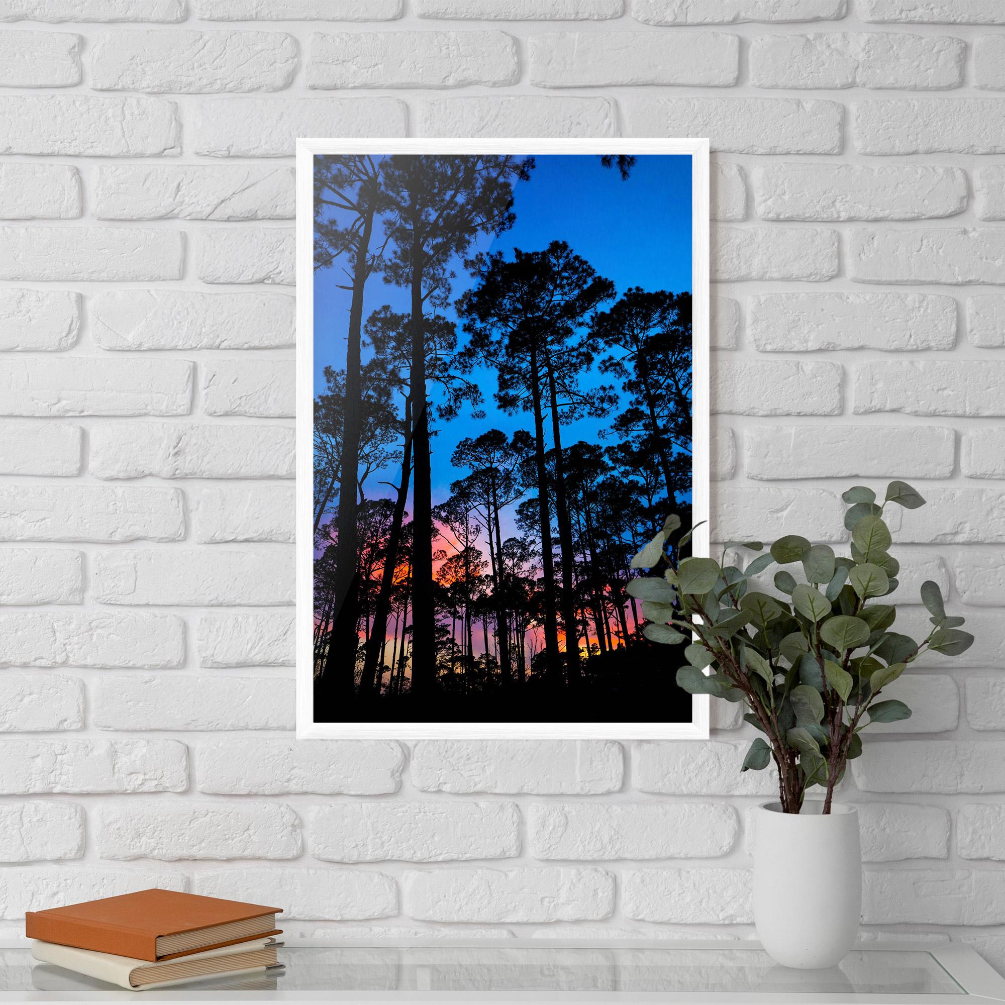 Poster Înrămat Blue Sky Forest mockup 5