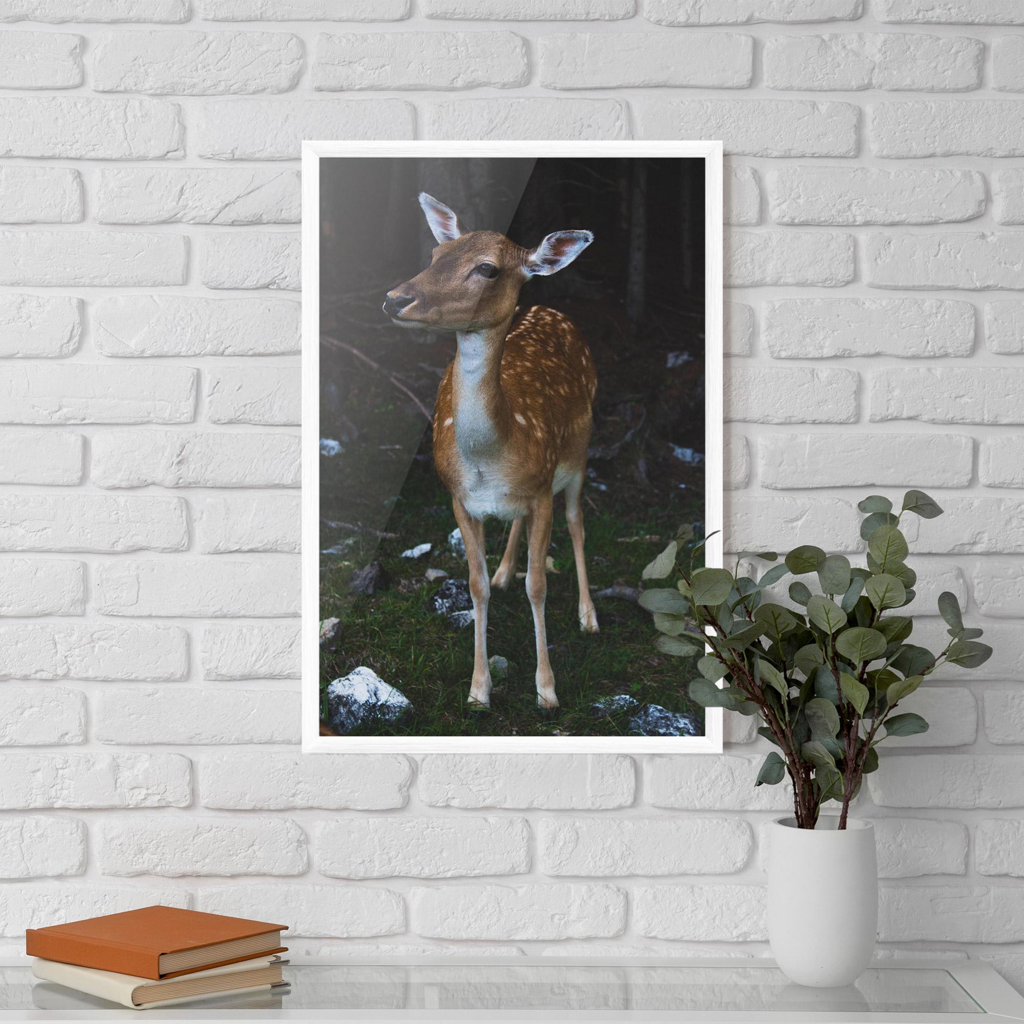 Poster Înrămat Forest Cute Deer mockup 5