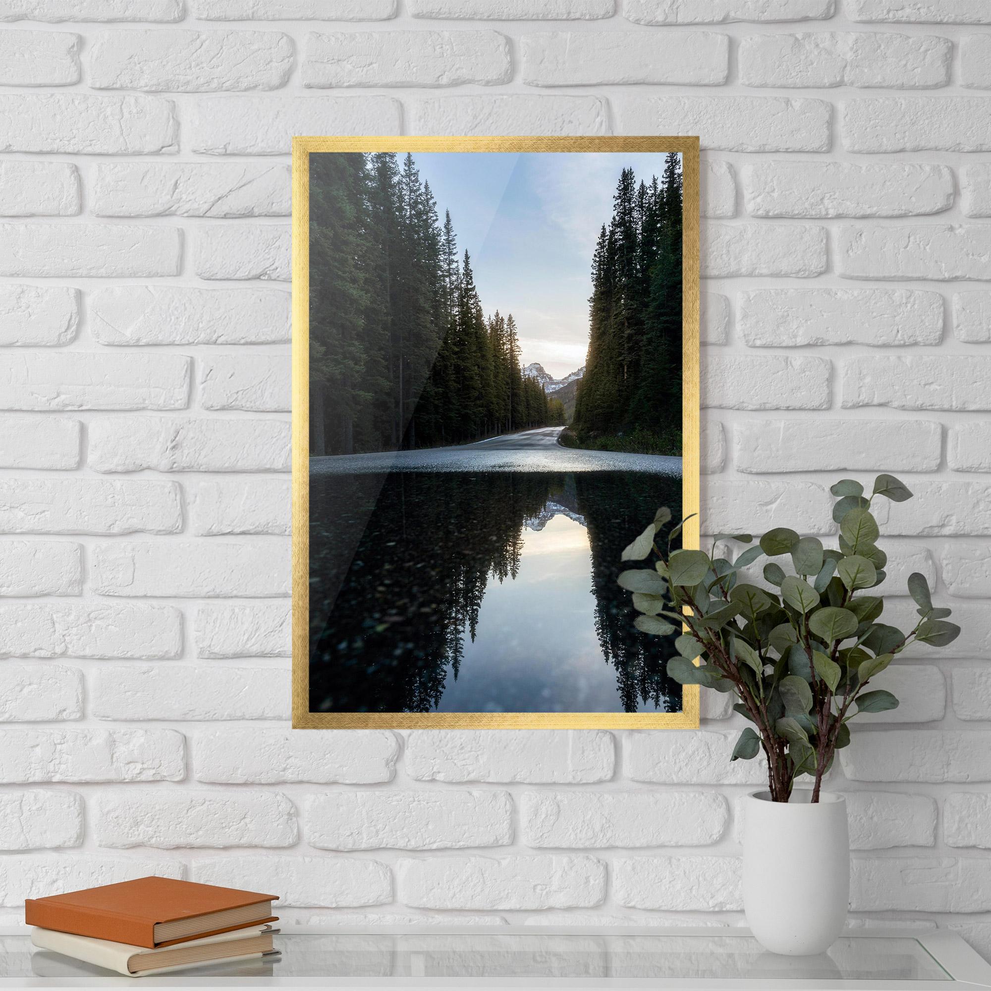 Poster Înrămat Big Lake Forest mockup 5