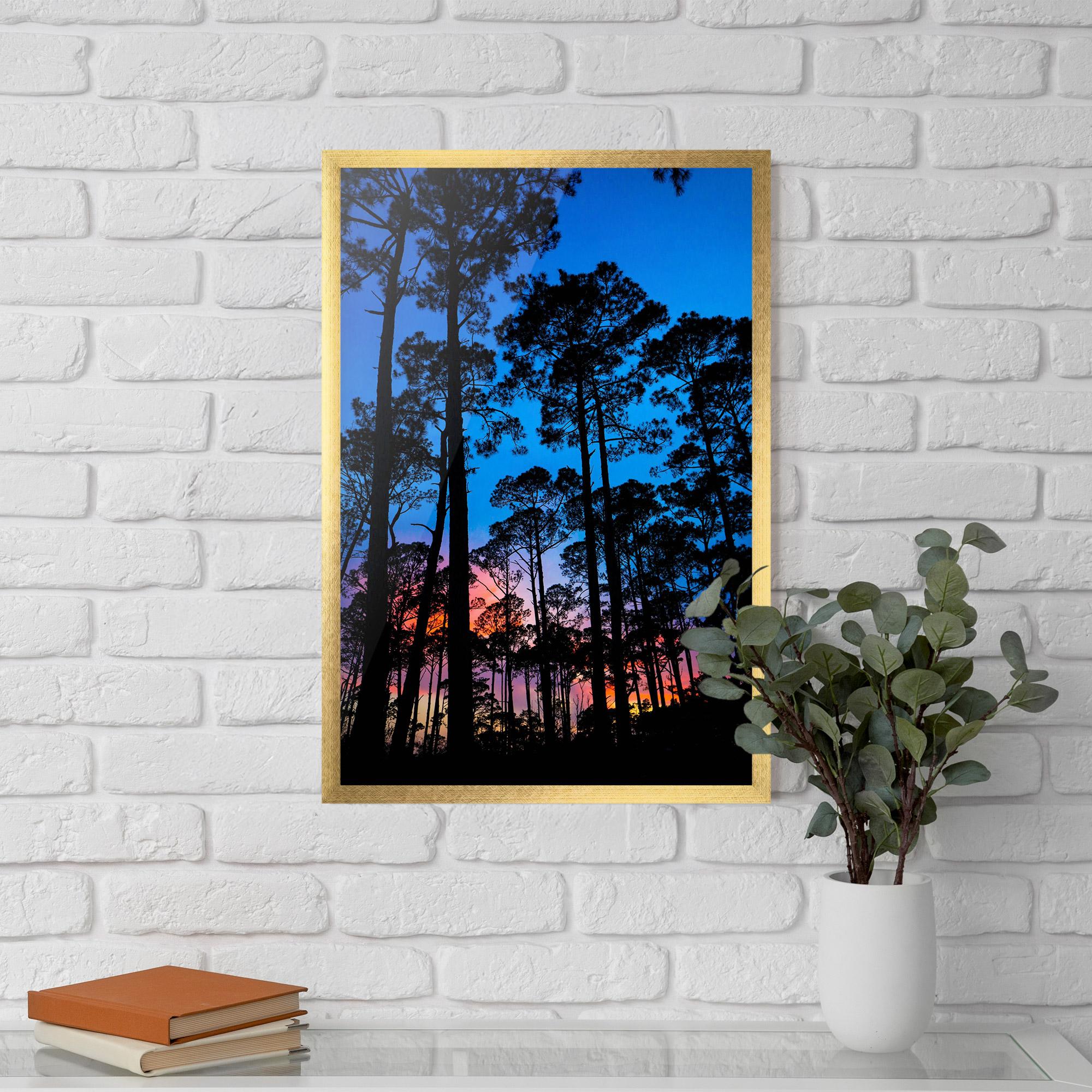 Poster Înrămat Blue Sky Forest mockup 5