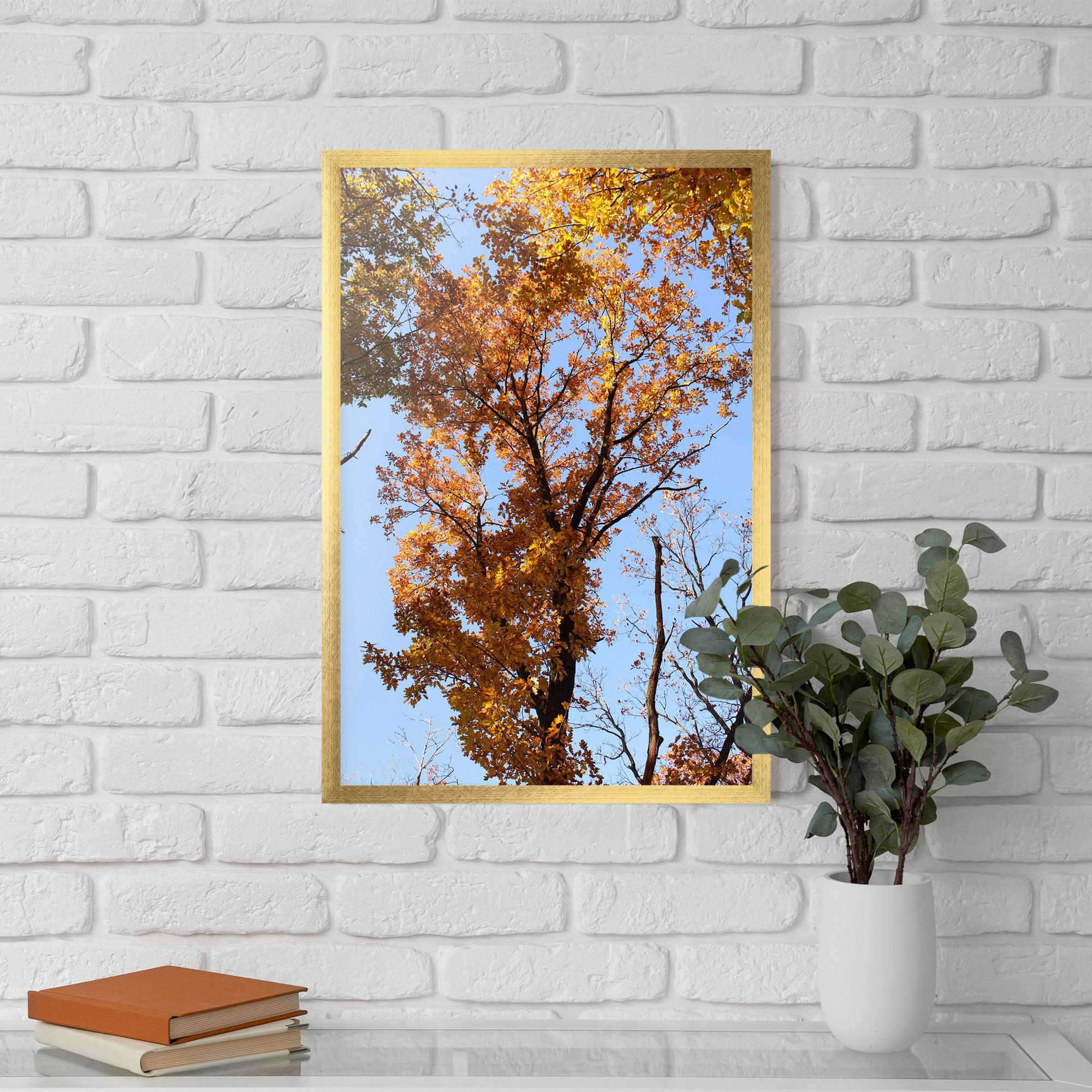 Poster Înrămat Yellow Tree Forest mockup 5