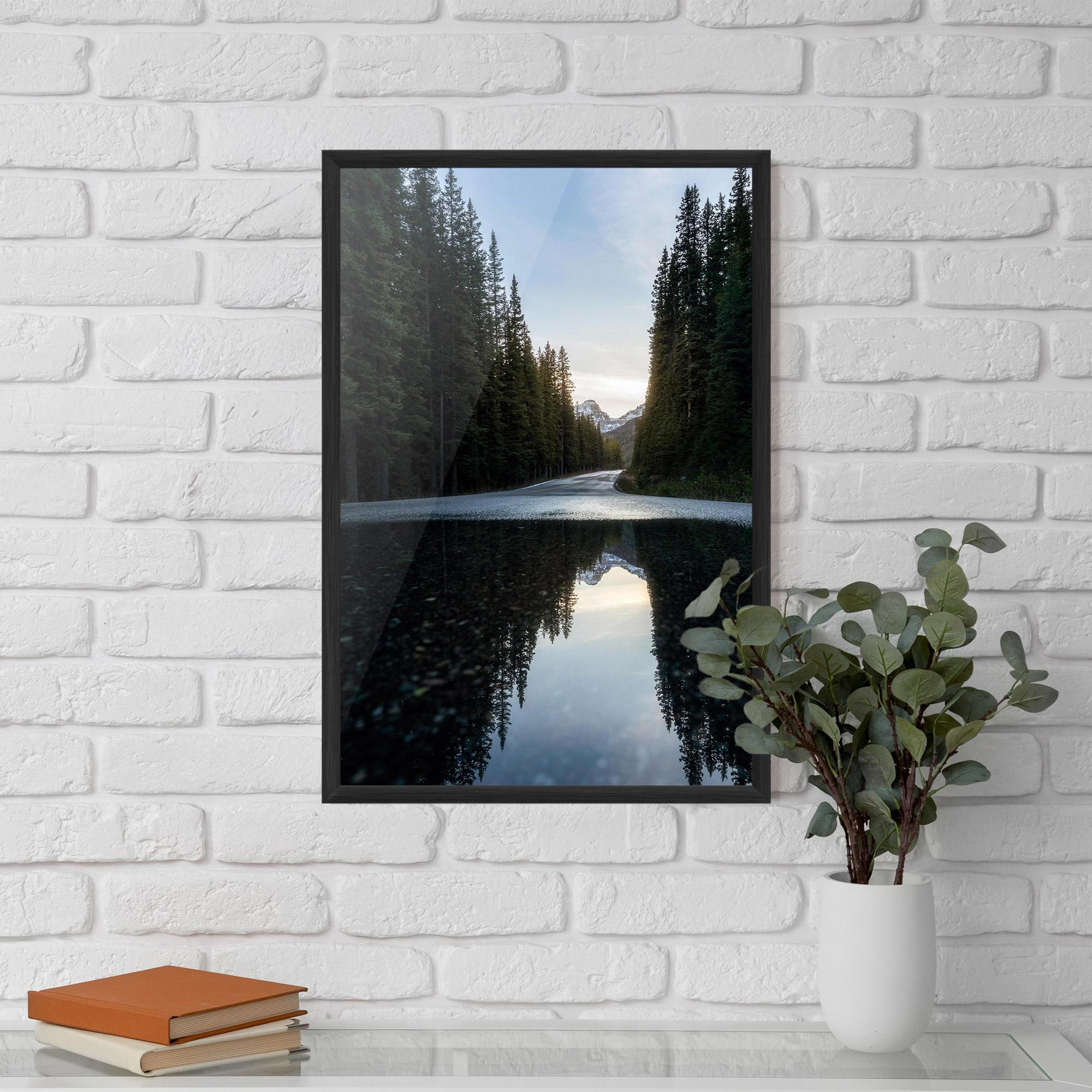 Poster Înrămat Big Lake Forest mockup 5