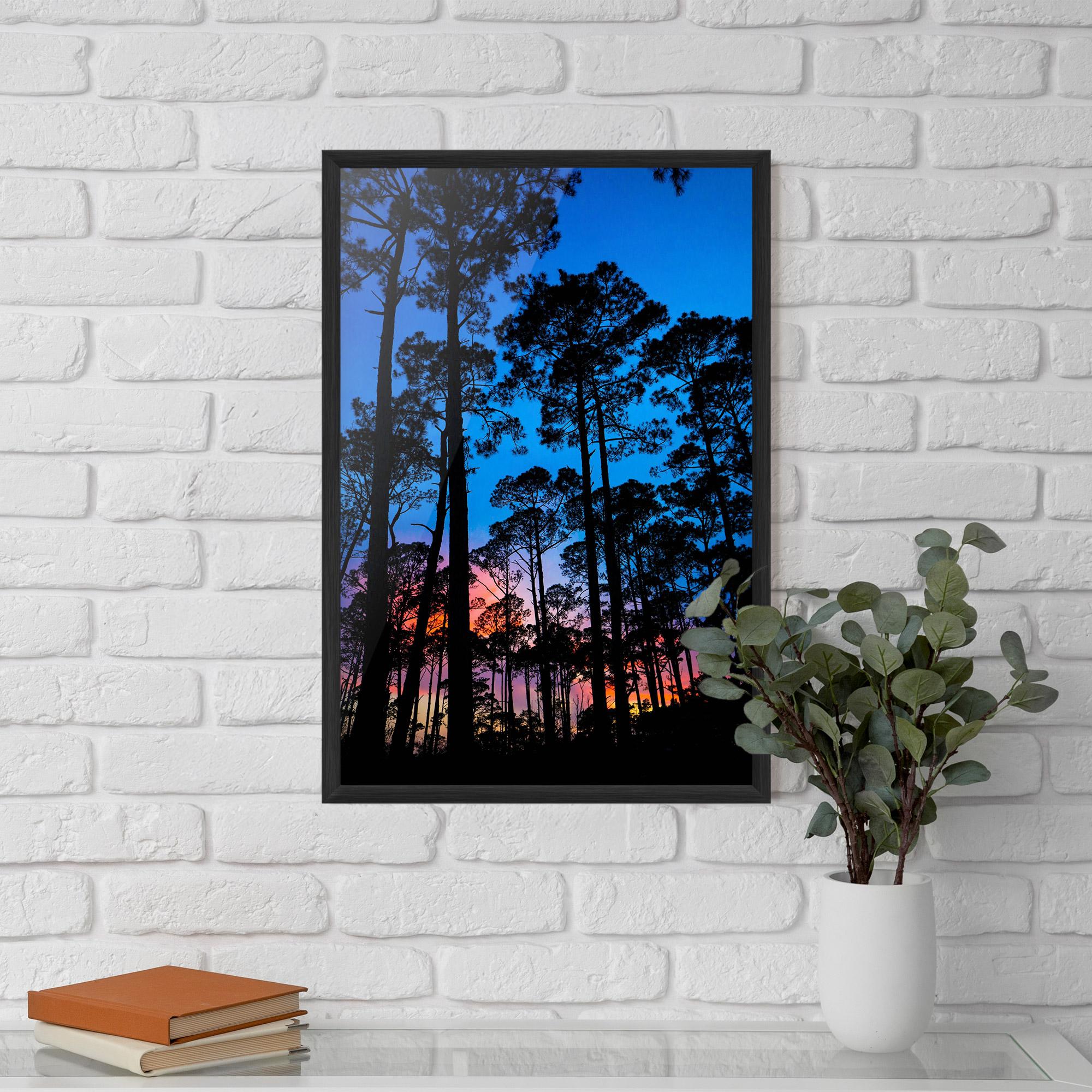 Poster Înrămat Blue Sky Forest mockup 5