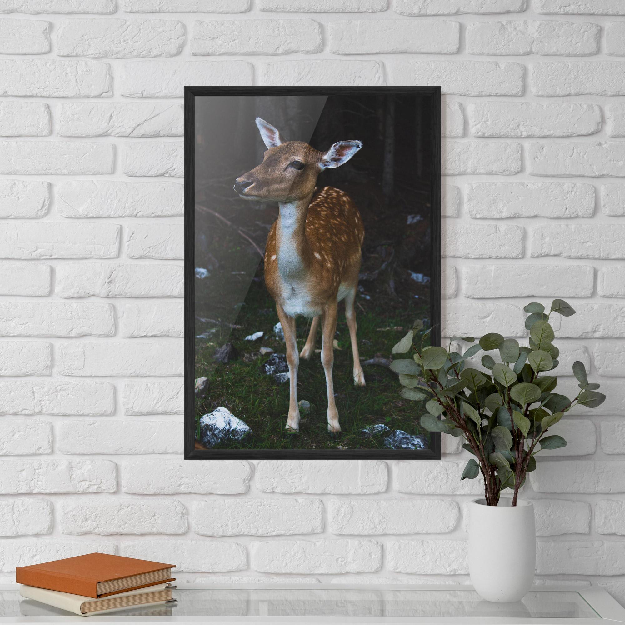Poster Înrămat Forest Cute Deer mockup 5