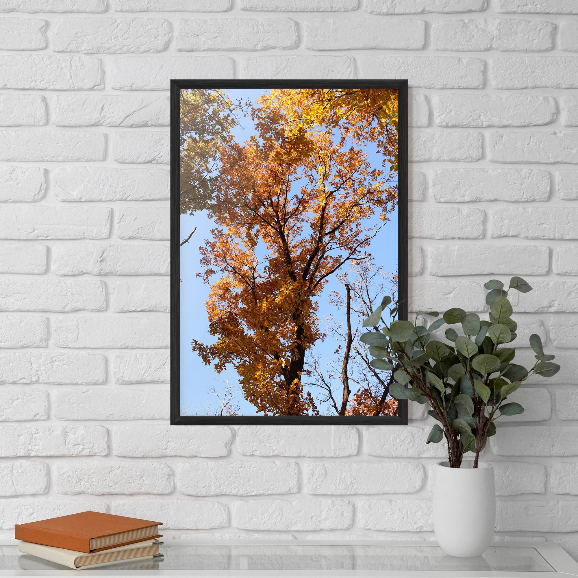 Poster Înrămat Yellow Tree Forest mockup 5
