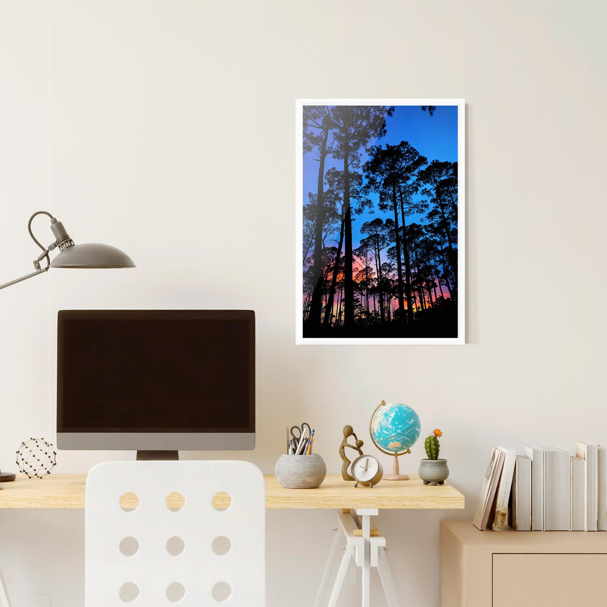 Poster Înrămat Blue Sky Forest mockup 6