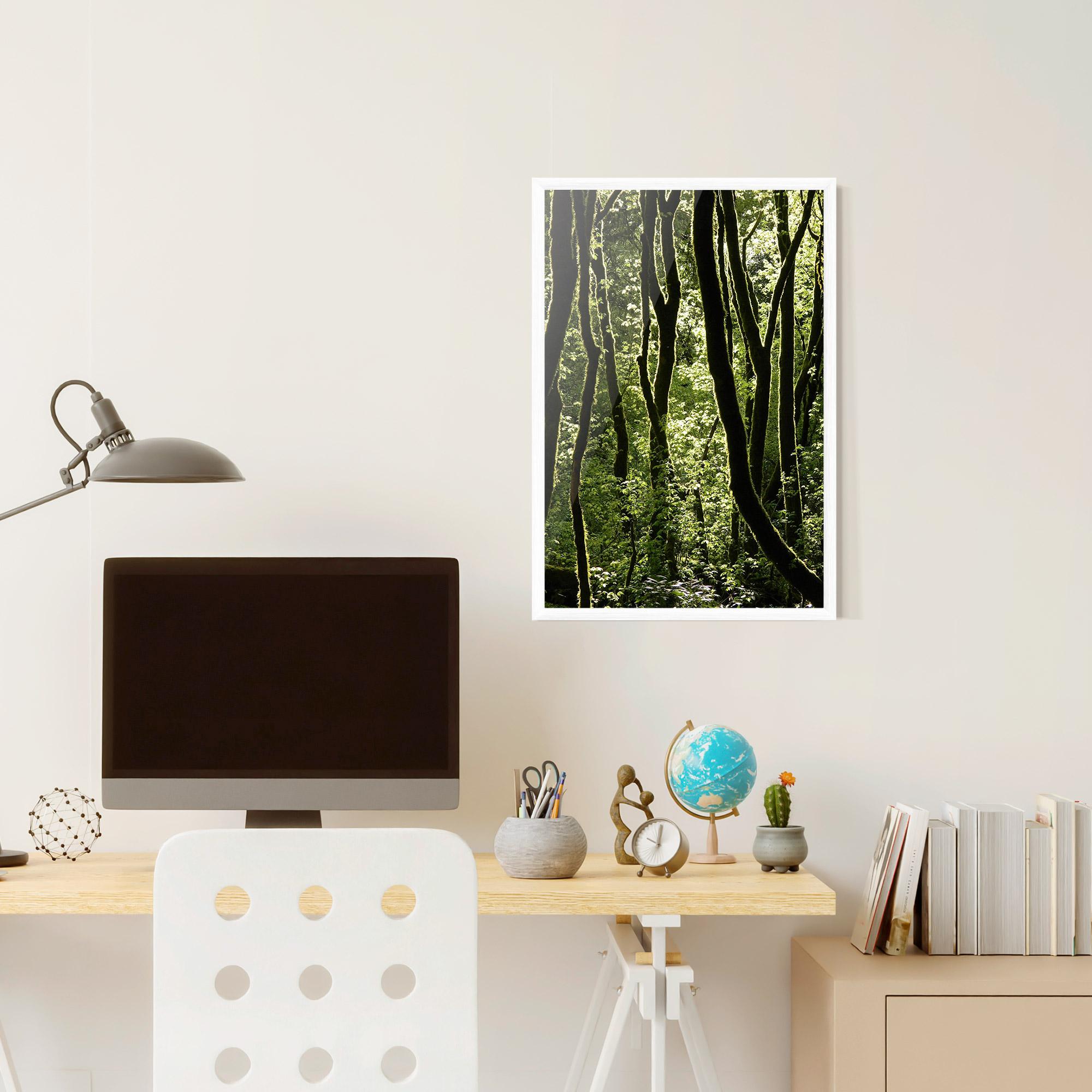 Poster Înrămat Forest Black Trees mockup 6