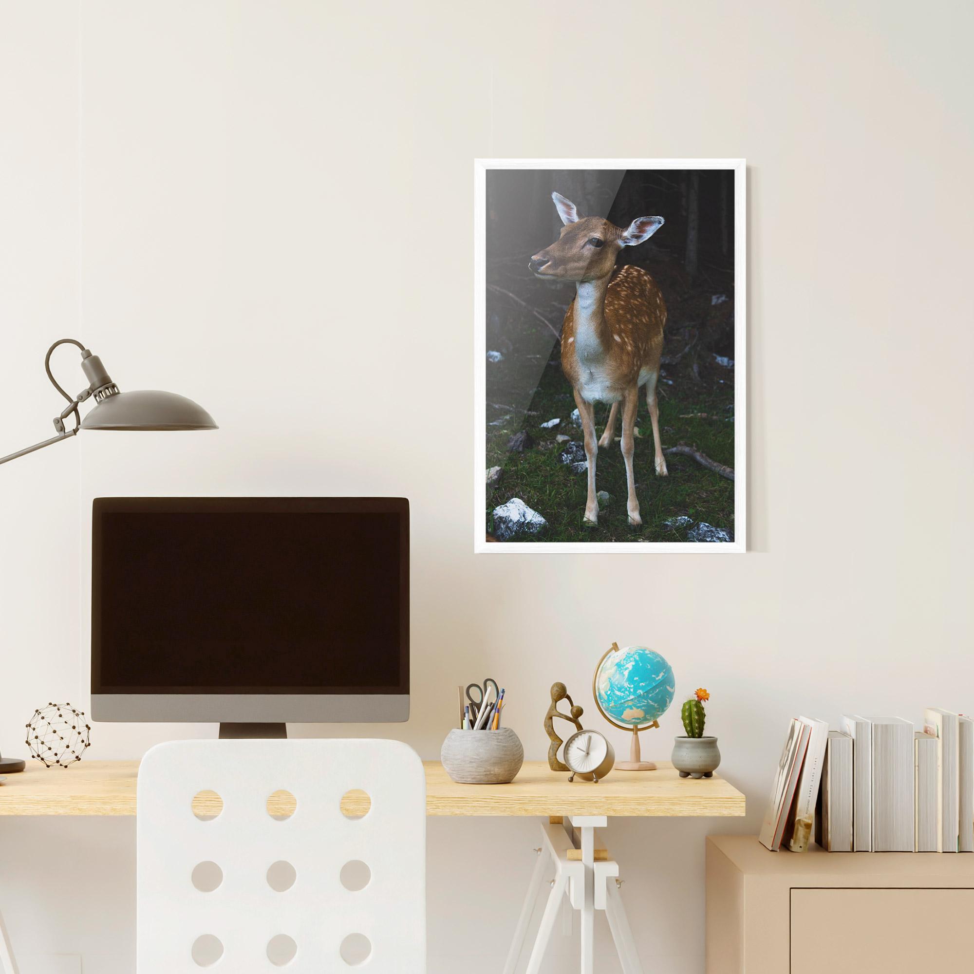 Poster Înrămat Forest Cute Deer mockup 6
