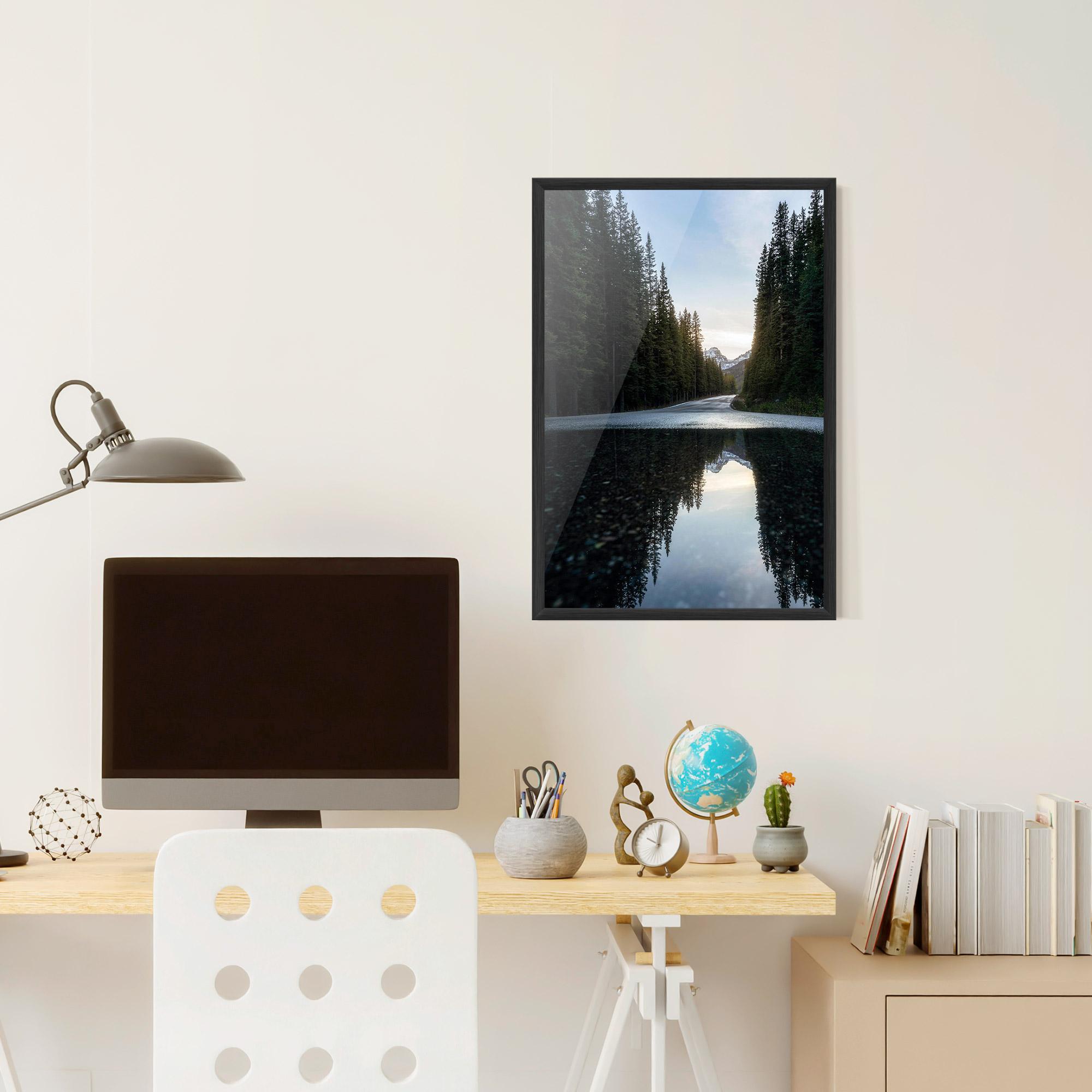 Poster Înrămat Big Lake Forest mockup 6