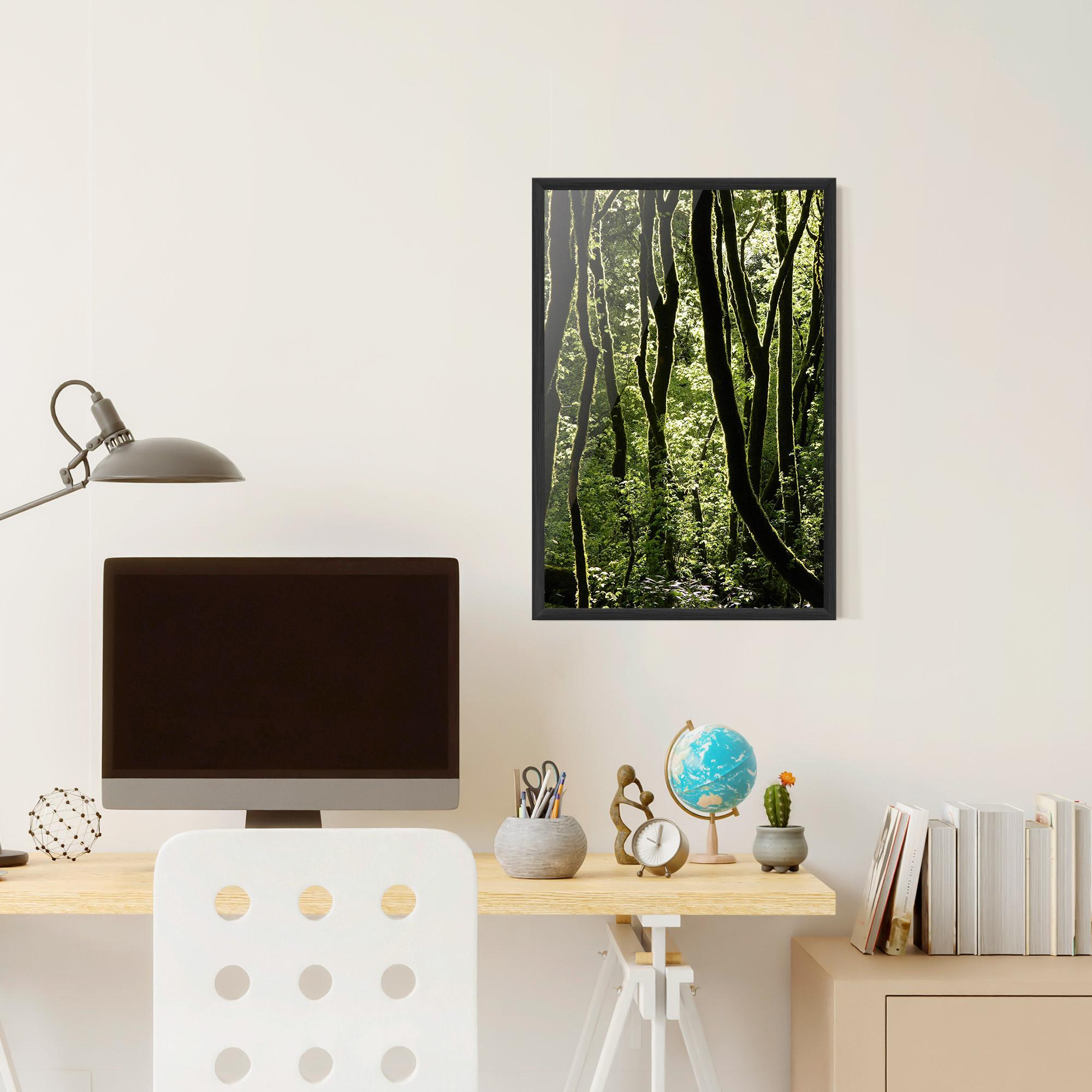 Poster Înrămat Forest Black Trees mockup 6
