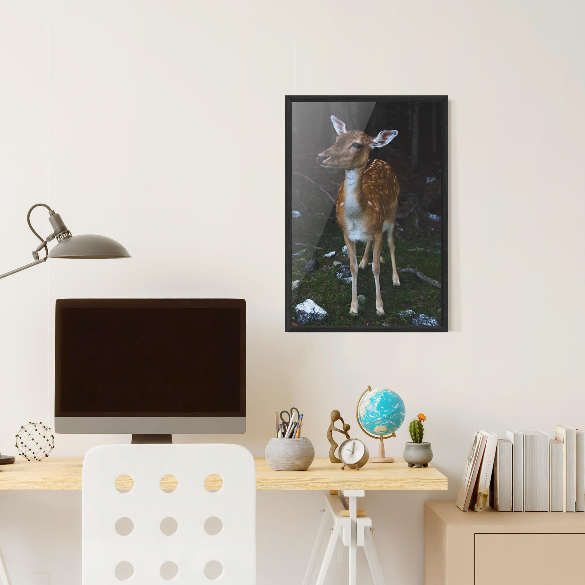 Poster Înrămat Forest Cute Deer mockup 6