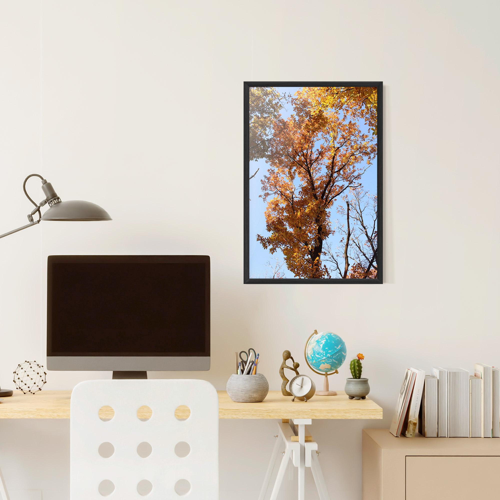 Poster Înrămat Yellow Tree Forest mockup 6
