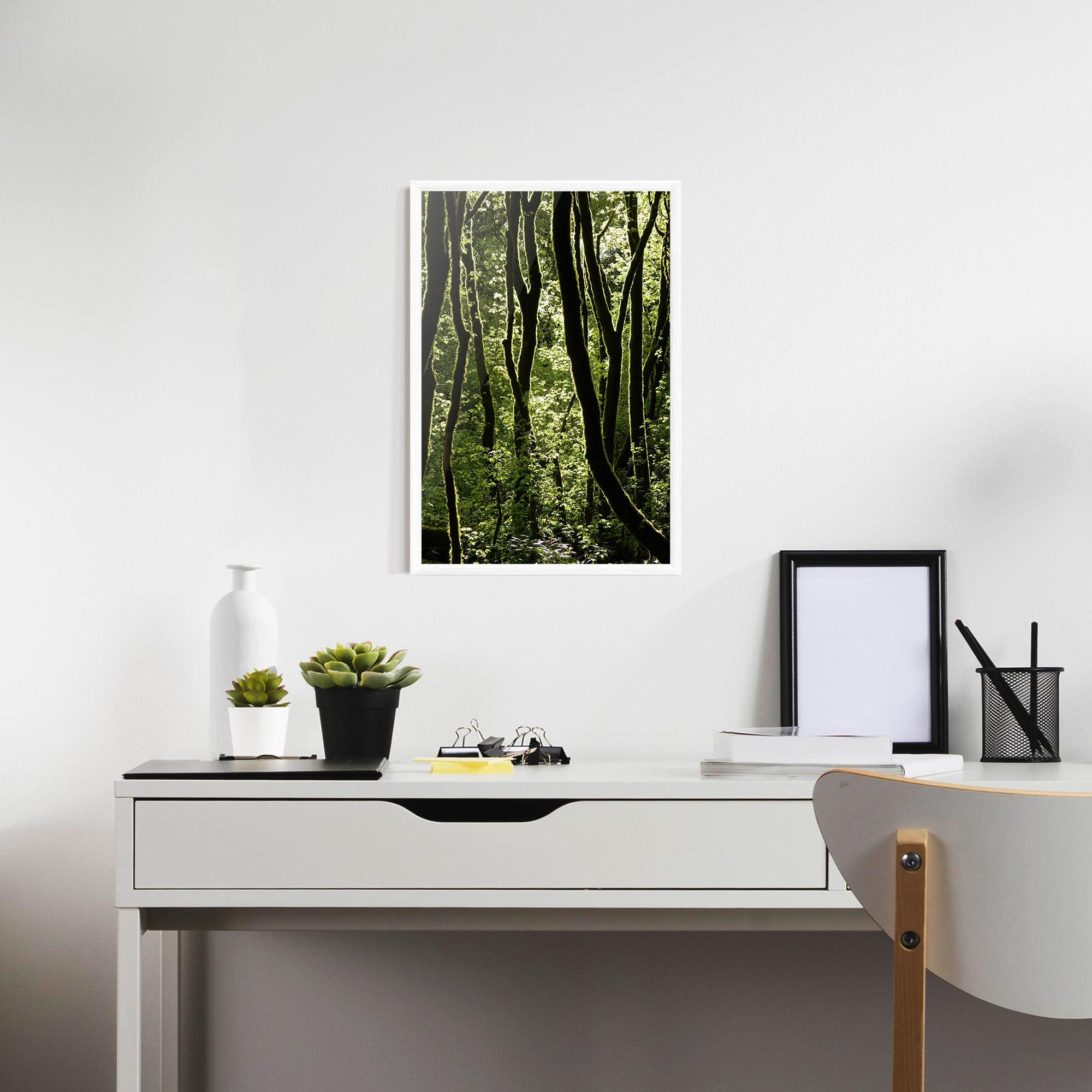 Poster Înrămat Forest Black Trees mockup 7
