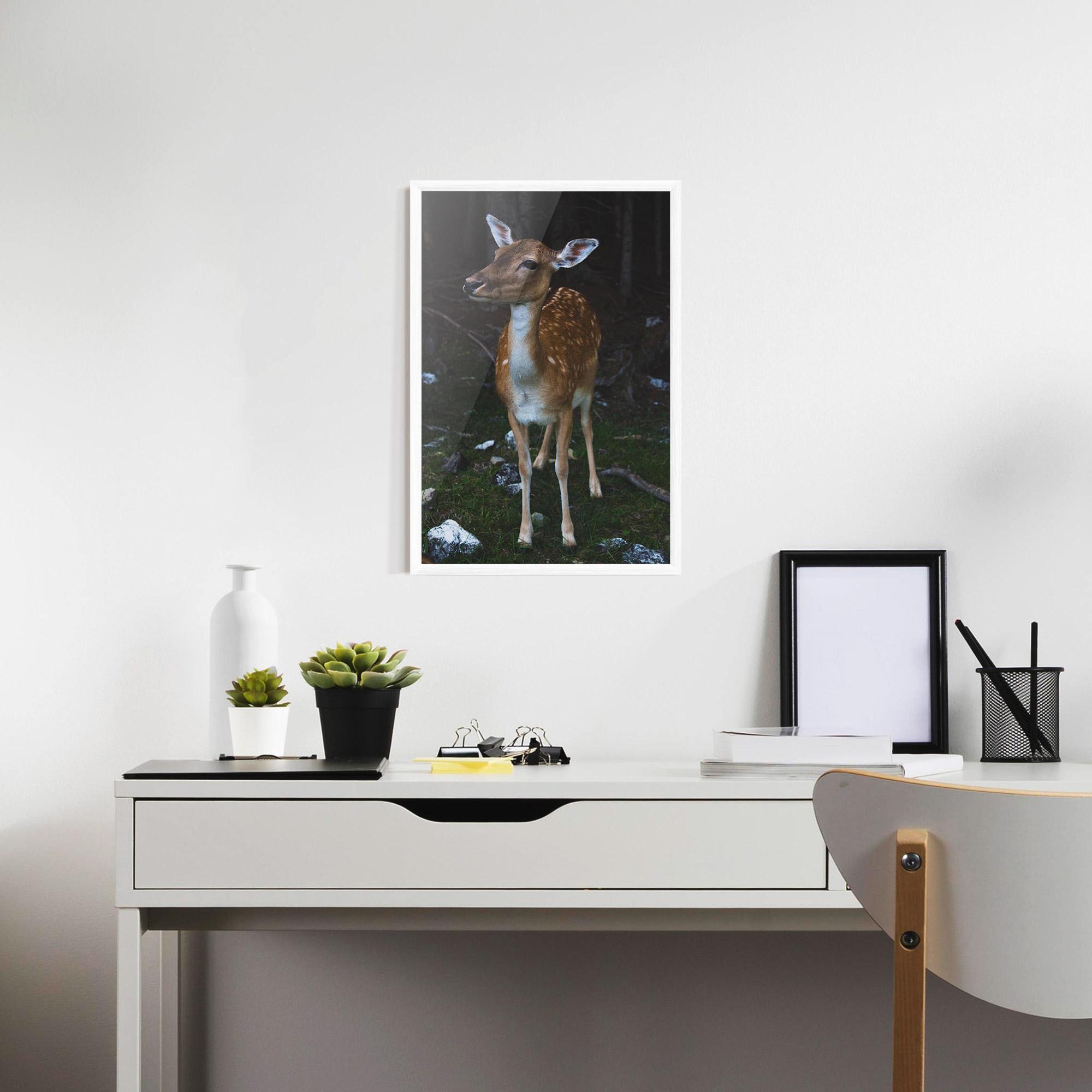 Poster Înrămat Forest Cute Deer mockup 7
