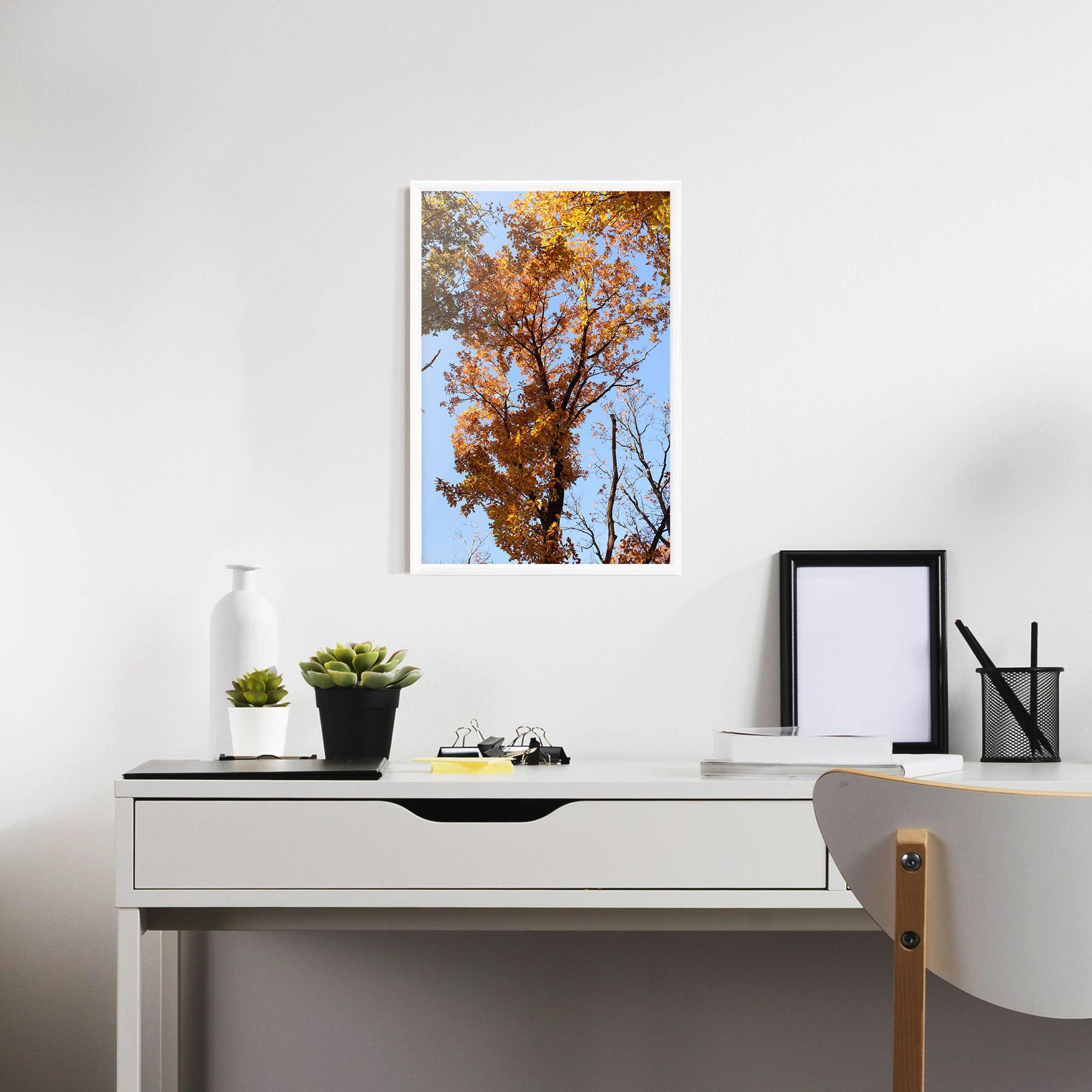 Poster Înrămat Yellow Tree Forest mockup 7