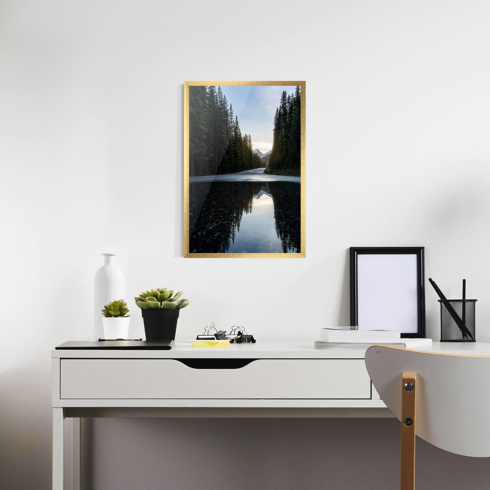 Poster Înrămat Big Lake Forest mockup 7