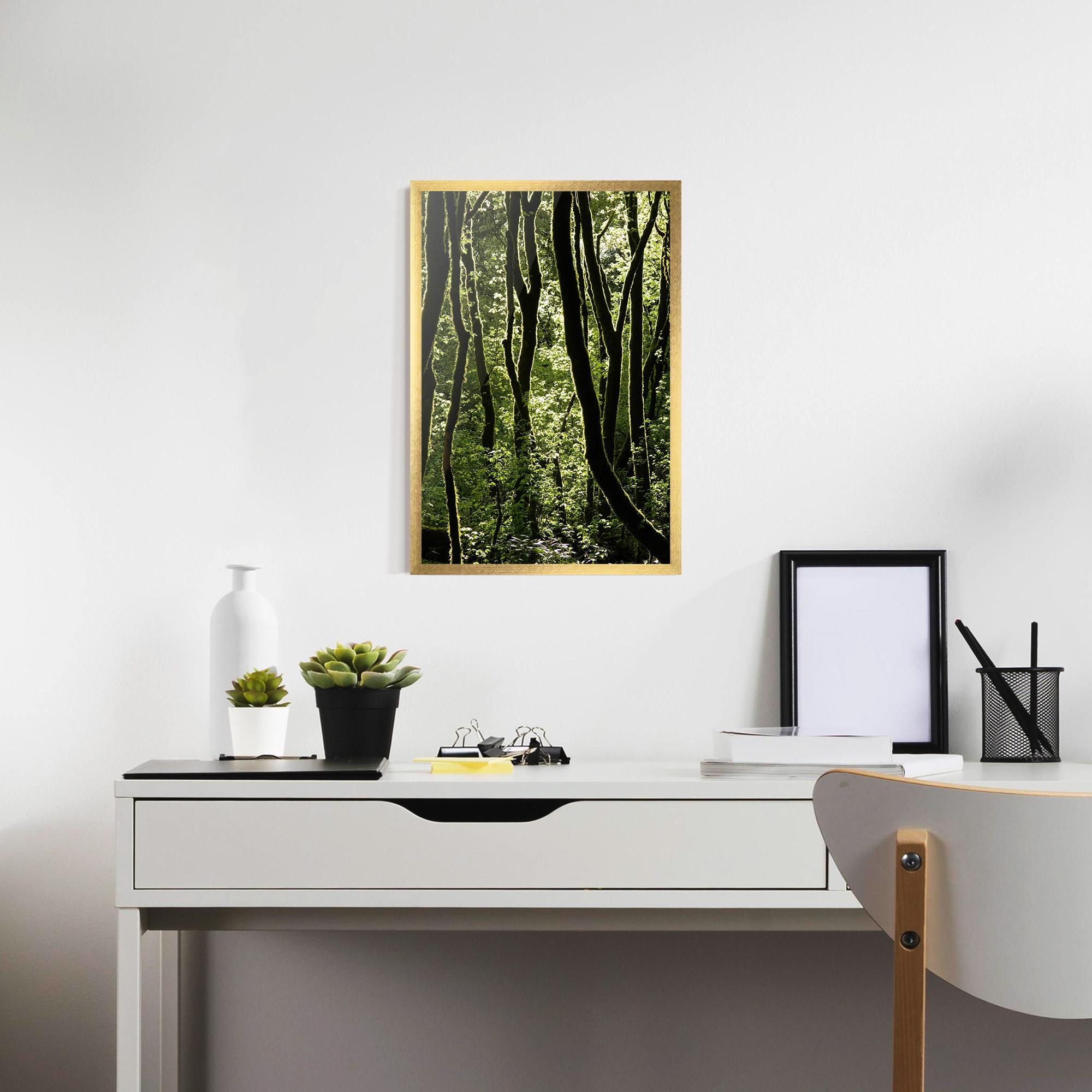 Poster Înrămat Forest Black Trees mockup 7