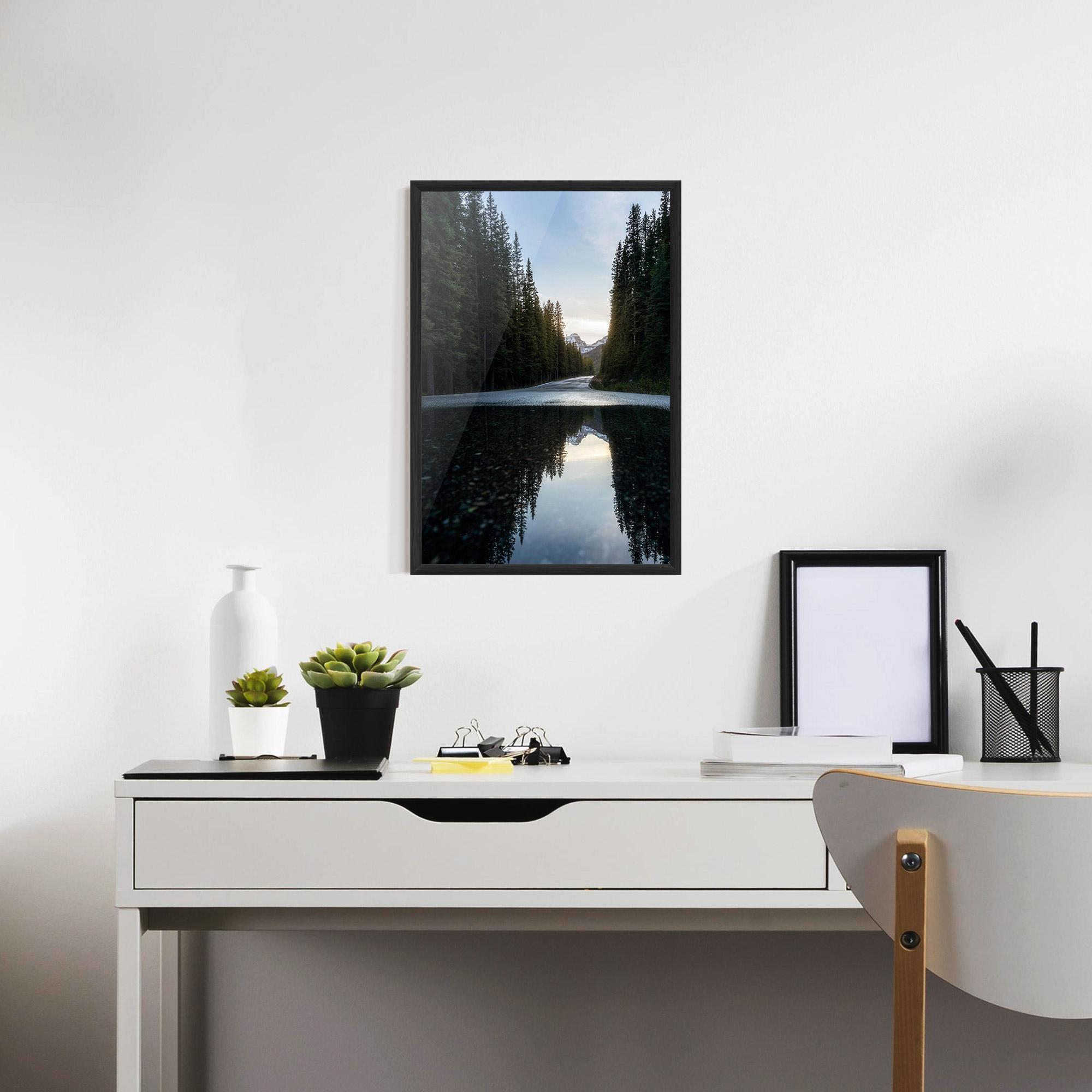 Poster Înrămat Big Lake Forest mockup 7