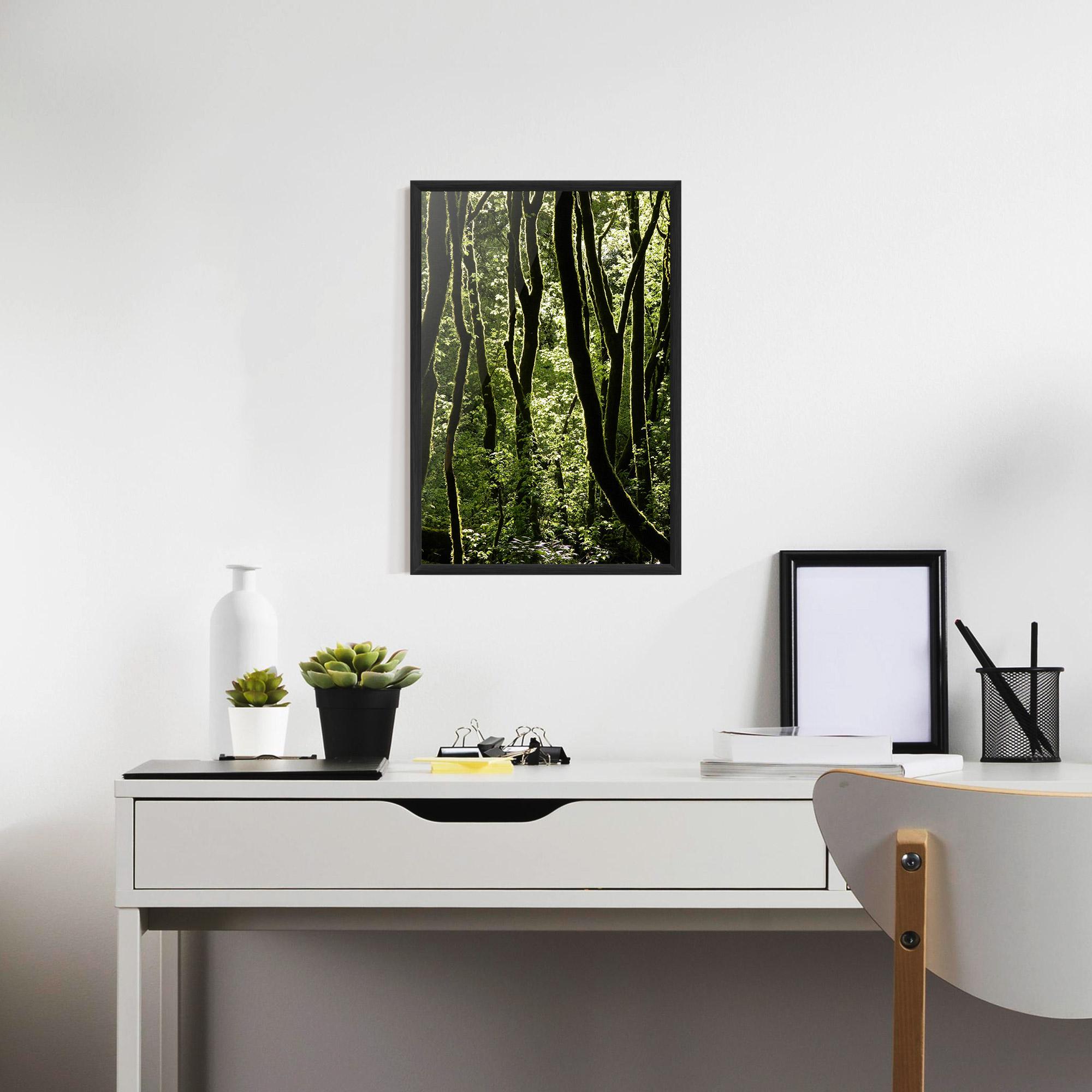 Poster Înrămat Forest Black Trees mockup 7