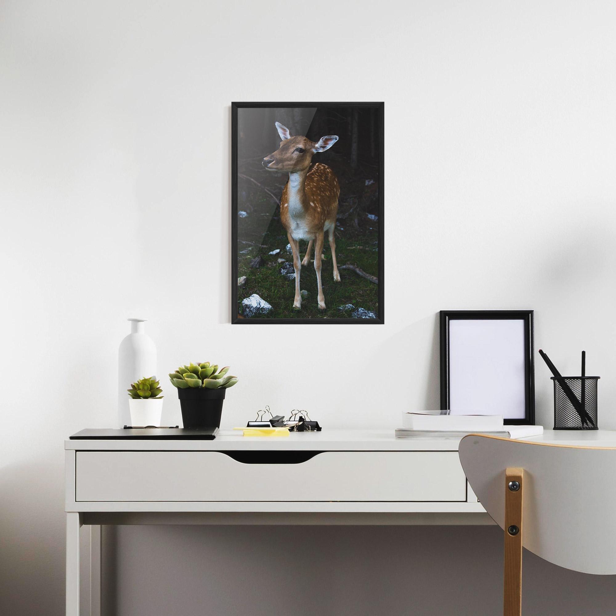 Poster Înrămat Forest Cute Deer mockup 7