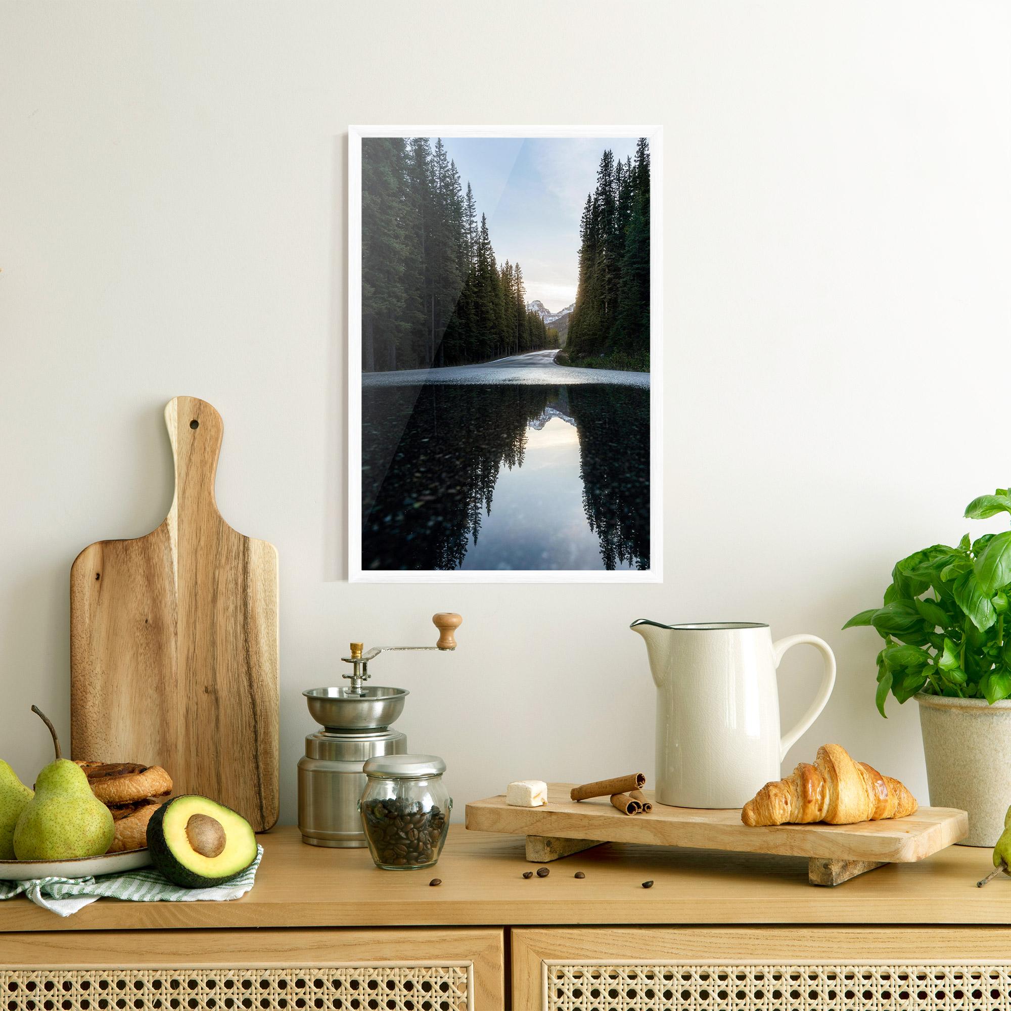 Poster Înrămat Big Lake Forest mockup 8