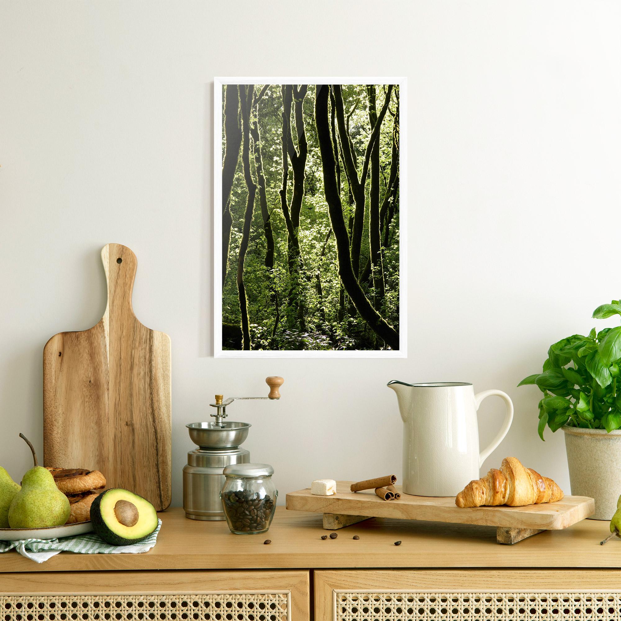 Poster Înrămat Forest Black Trees mockup 8