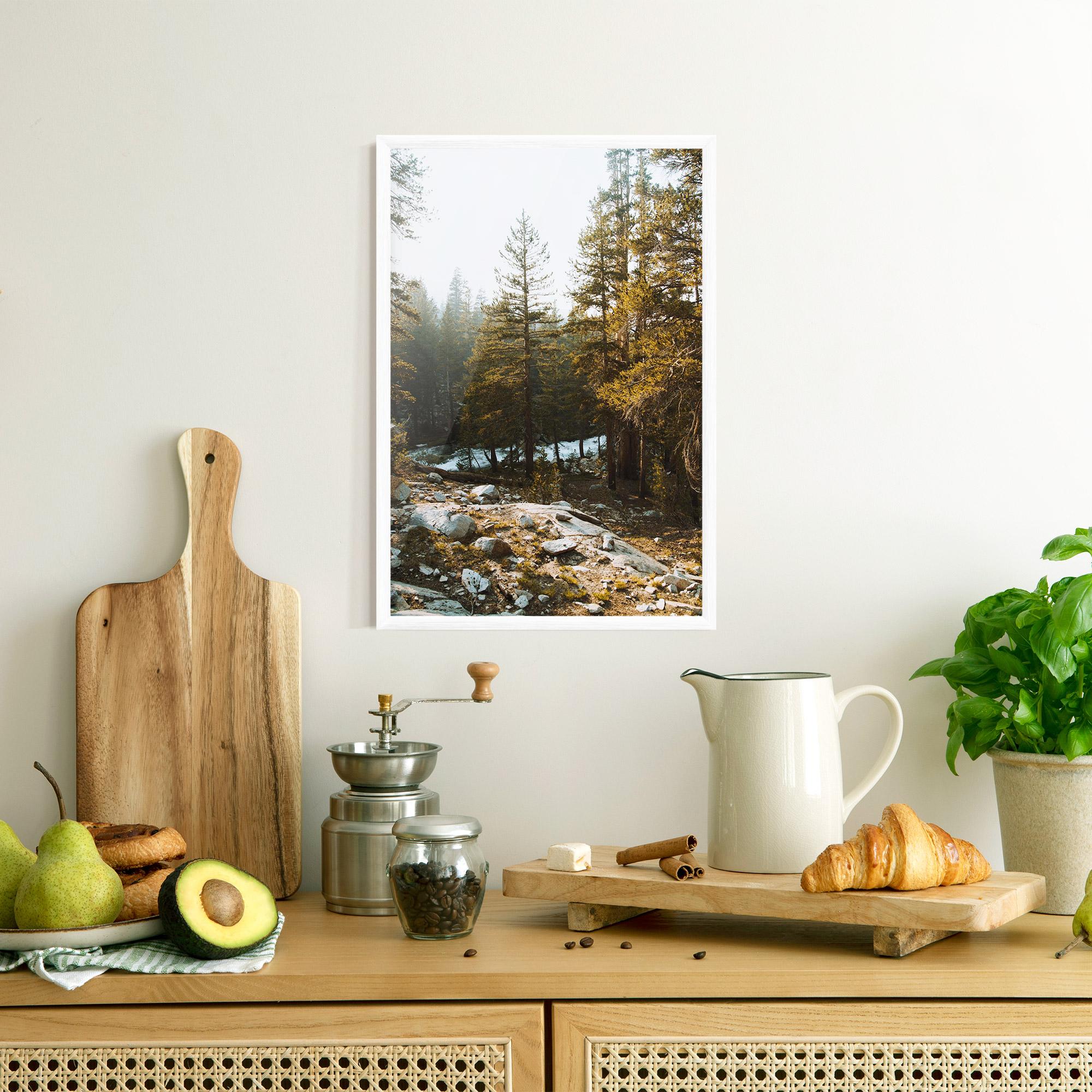 Poster Înrămat Rock Forest View mockup 8