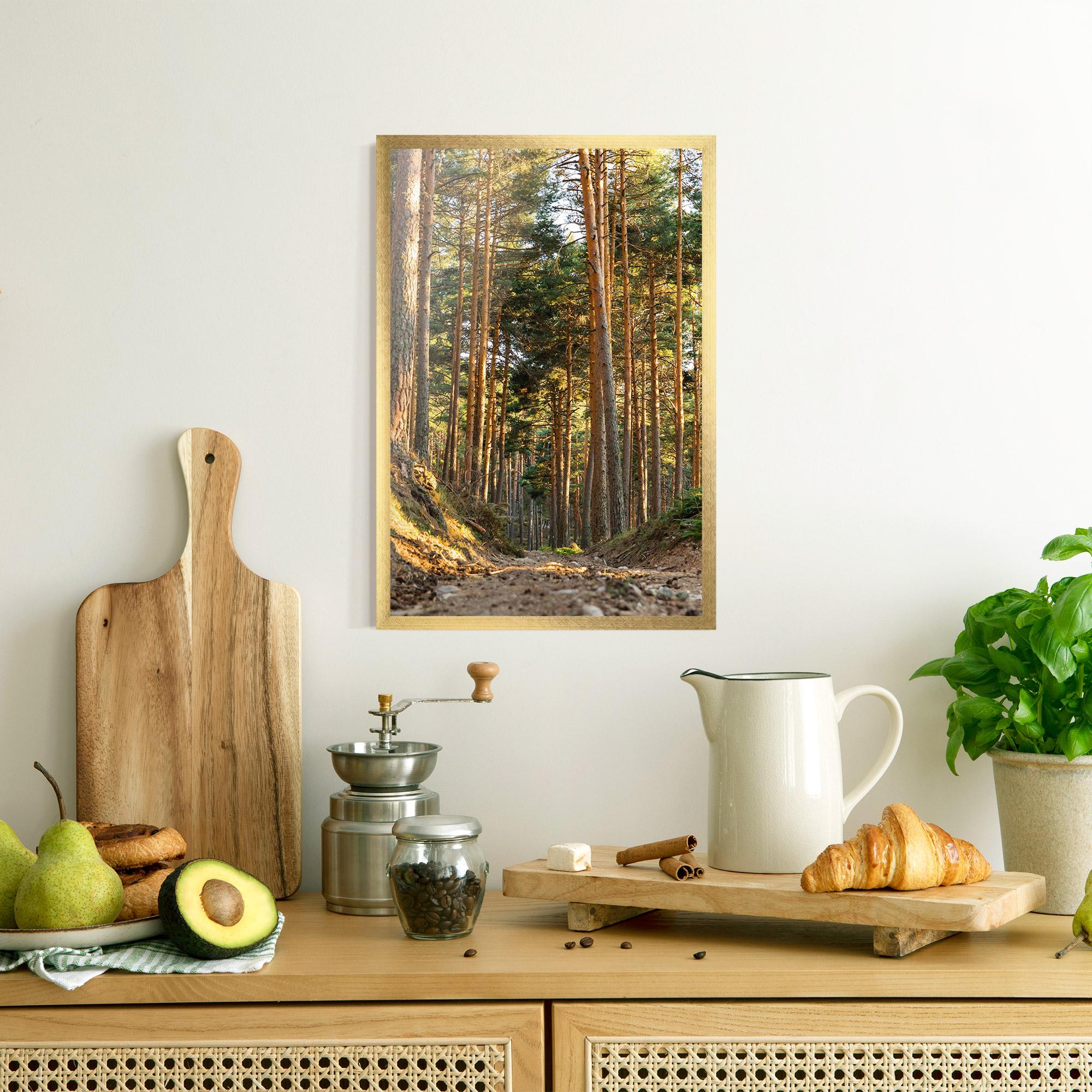 Poster Înrămat Big Trees Forest mockup 8