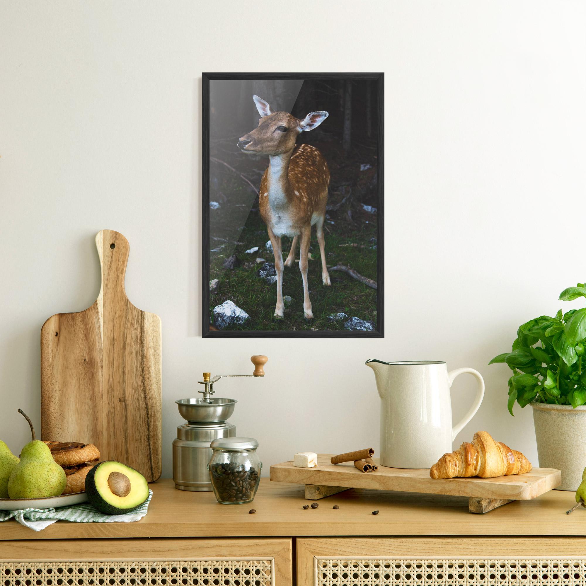 Poster Înrămat Forest Cute Deer mockup 8