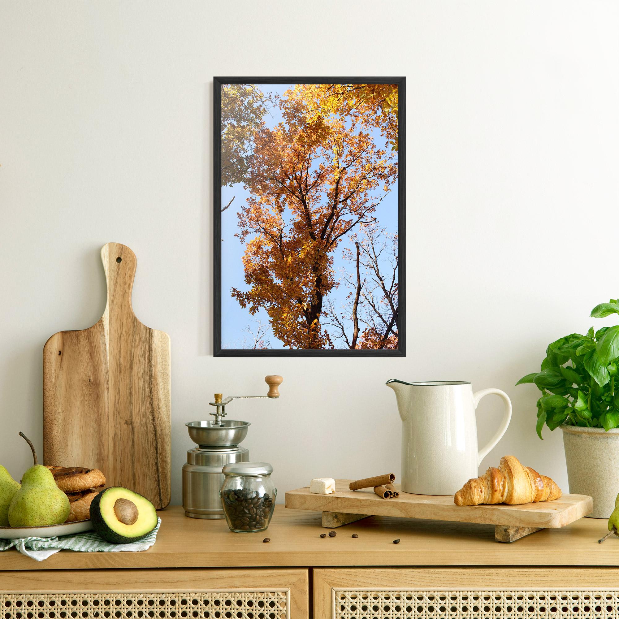 Poster Înrămat Yellow Tree Forest mockup 8