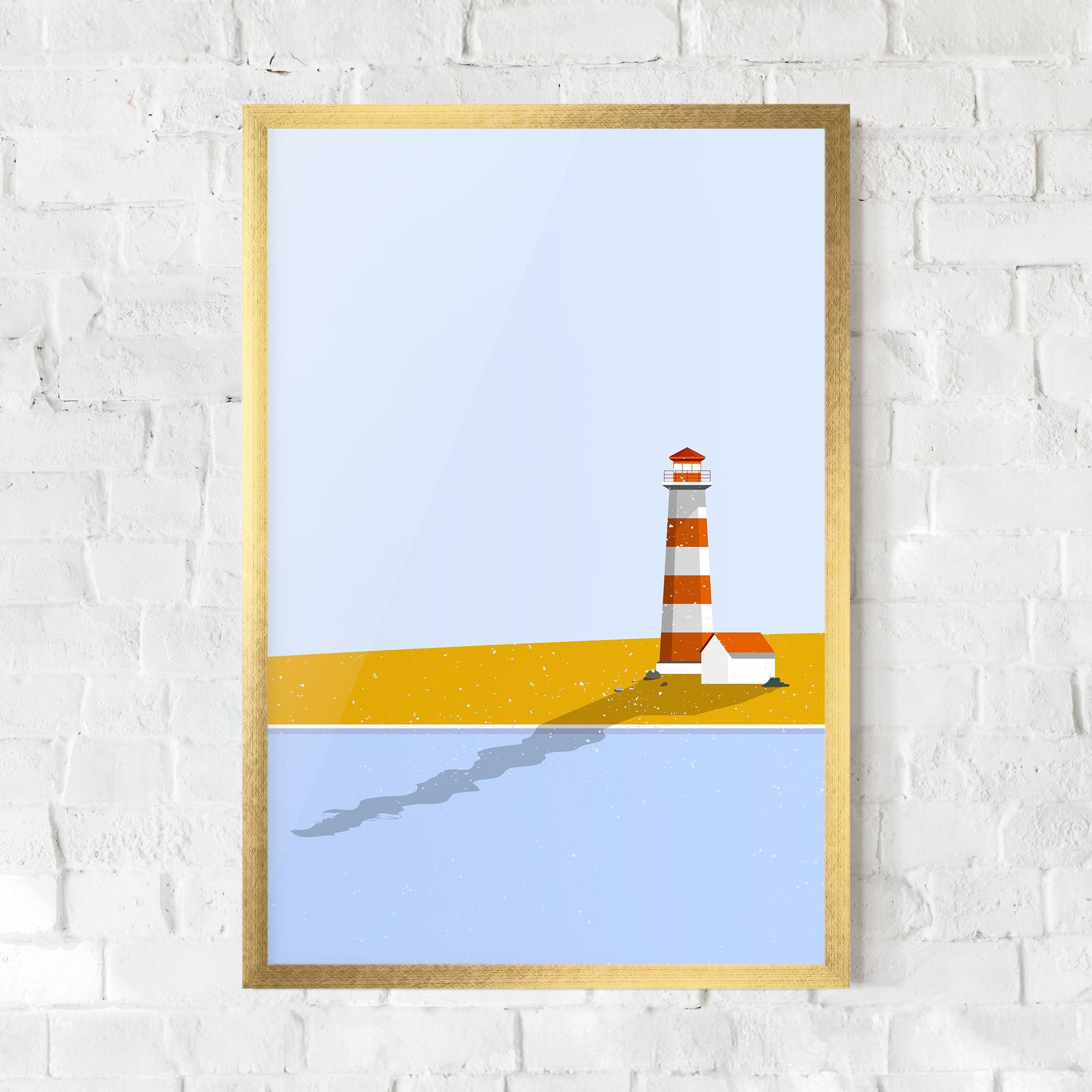 Poster Înrămat Beach Tower mockup 0