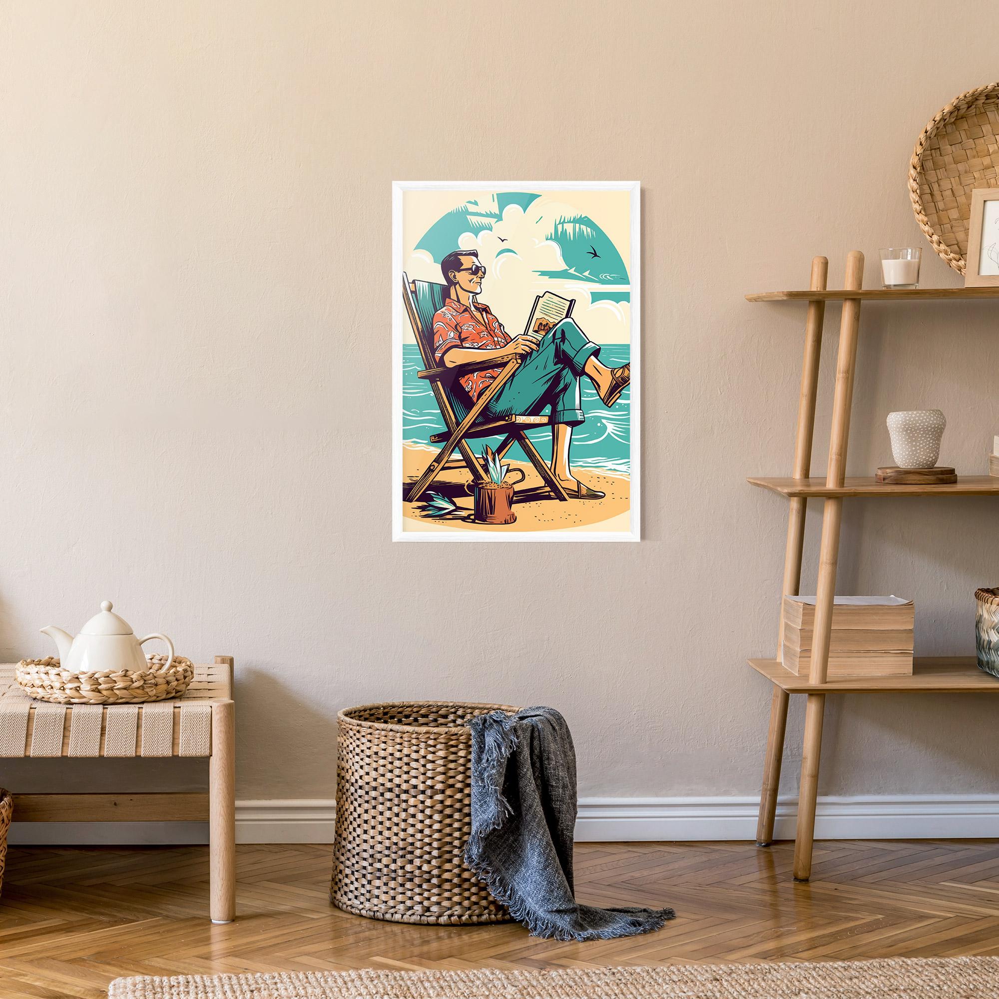 Poster Înrămat Beach Relax mockup 9