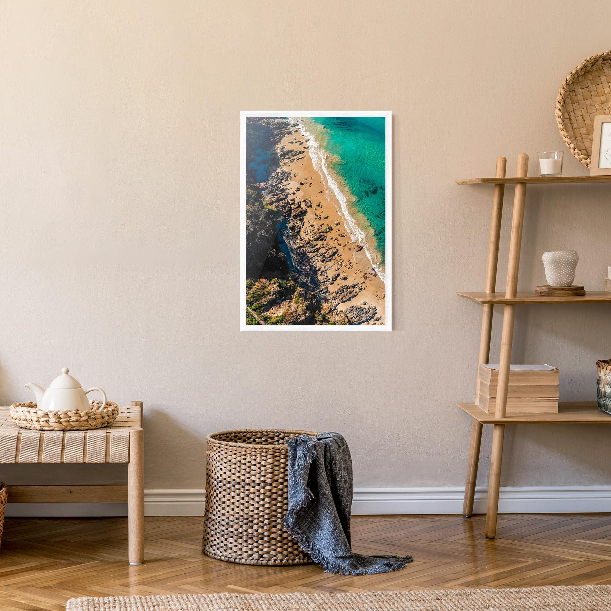 Poster Înrămat Rocky Beach mockup 9