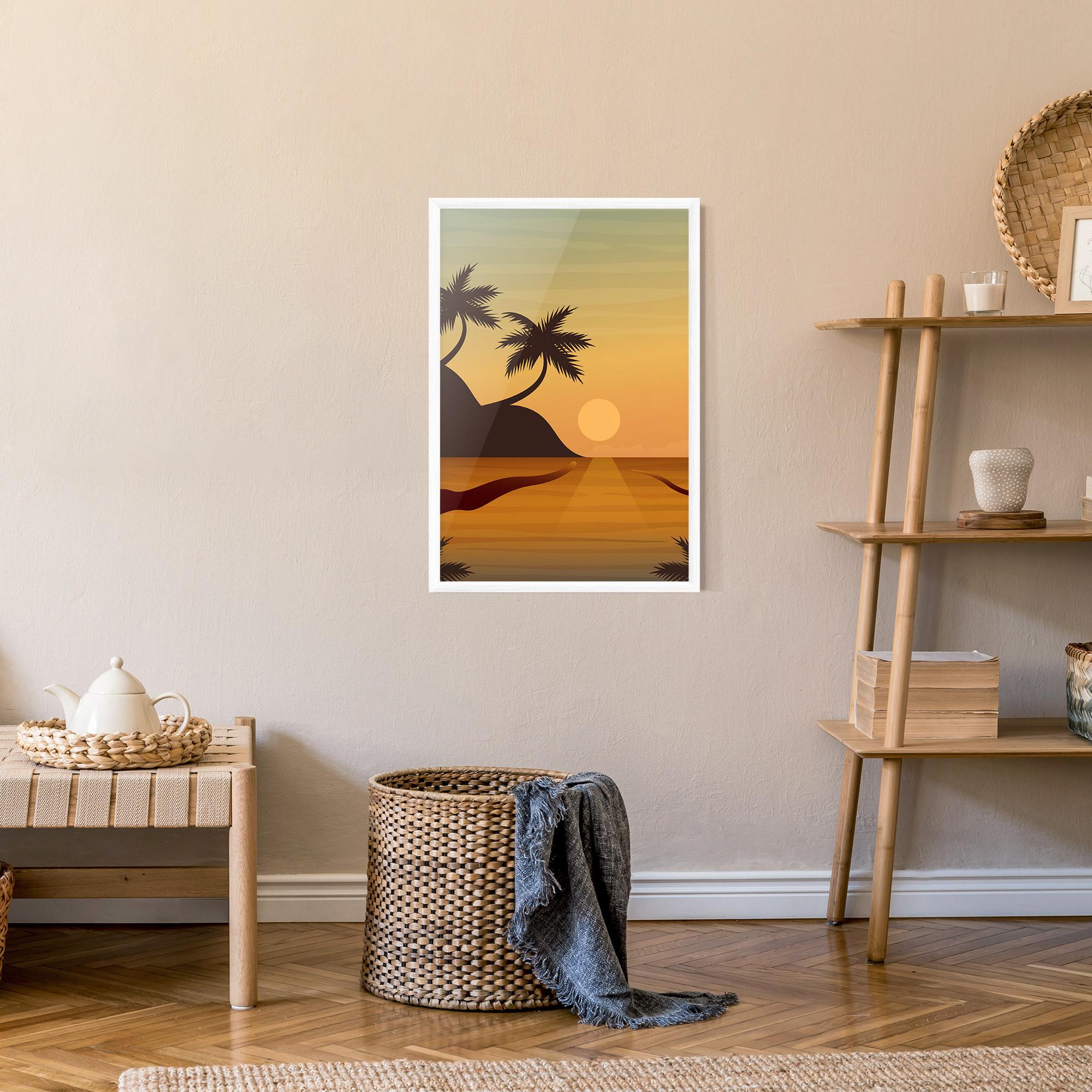Poster Înrămat Sunset Beach 03 mockup 9