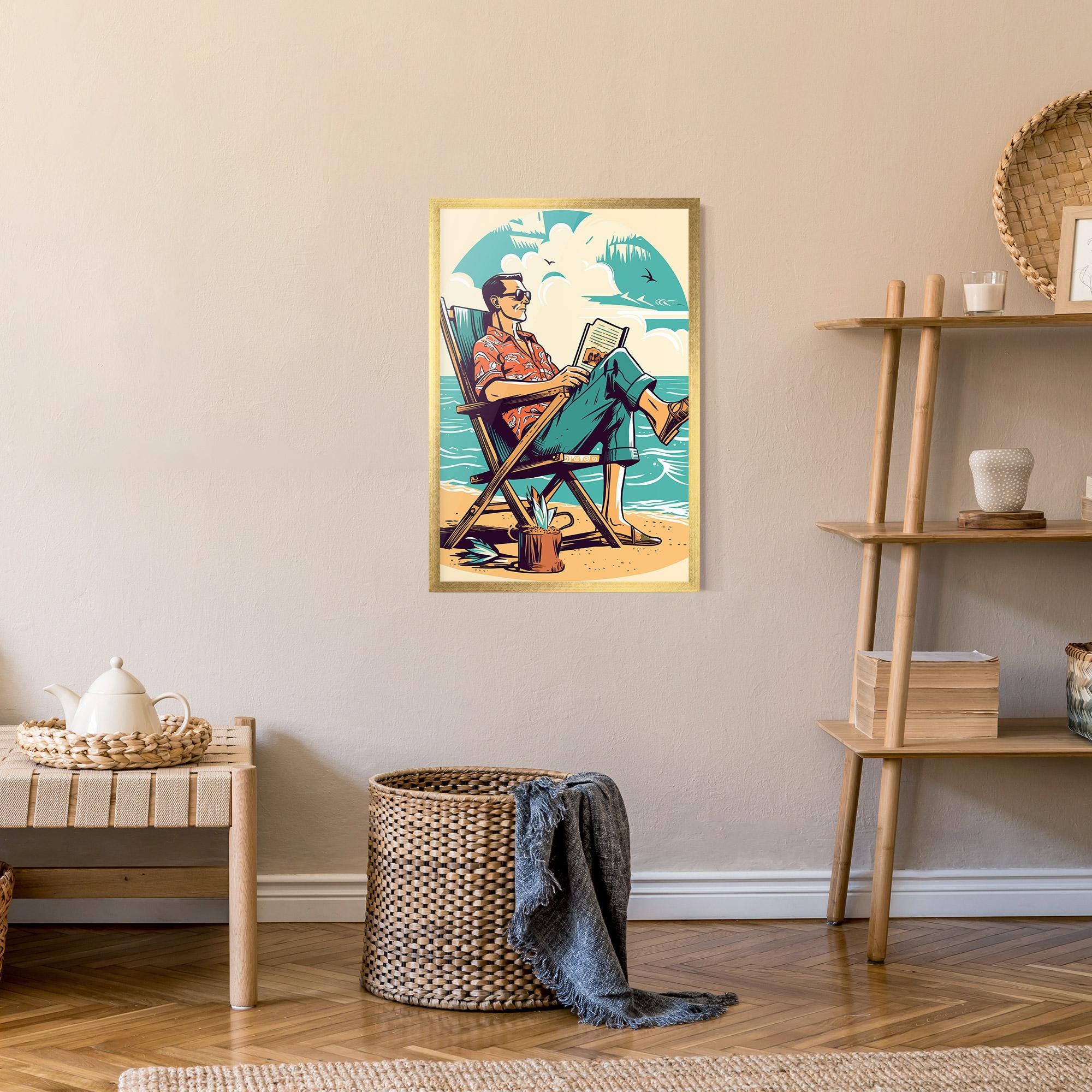 Poster Înrămat Beach Relax mockup 9