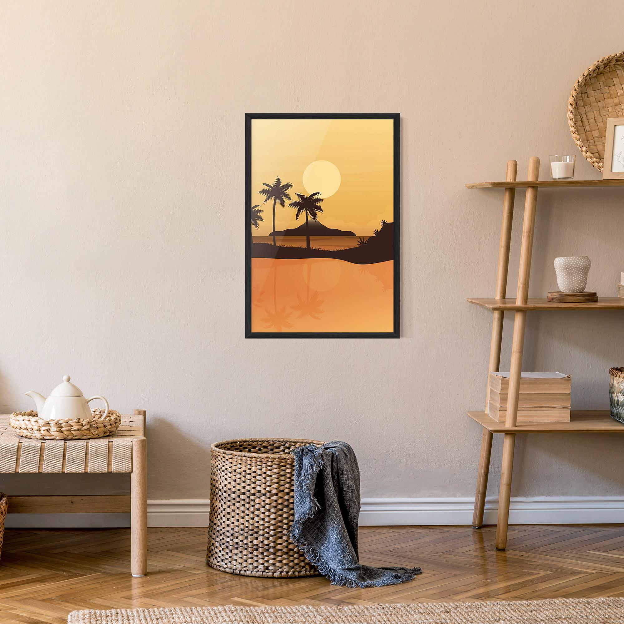 Poster Înrămat Sunset Beach 02 mockup 9