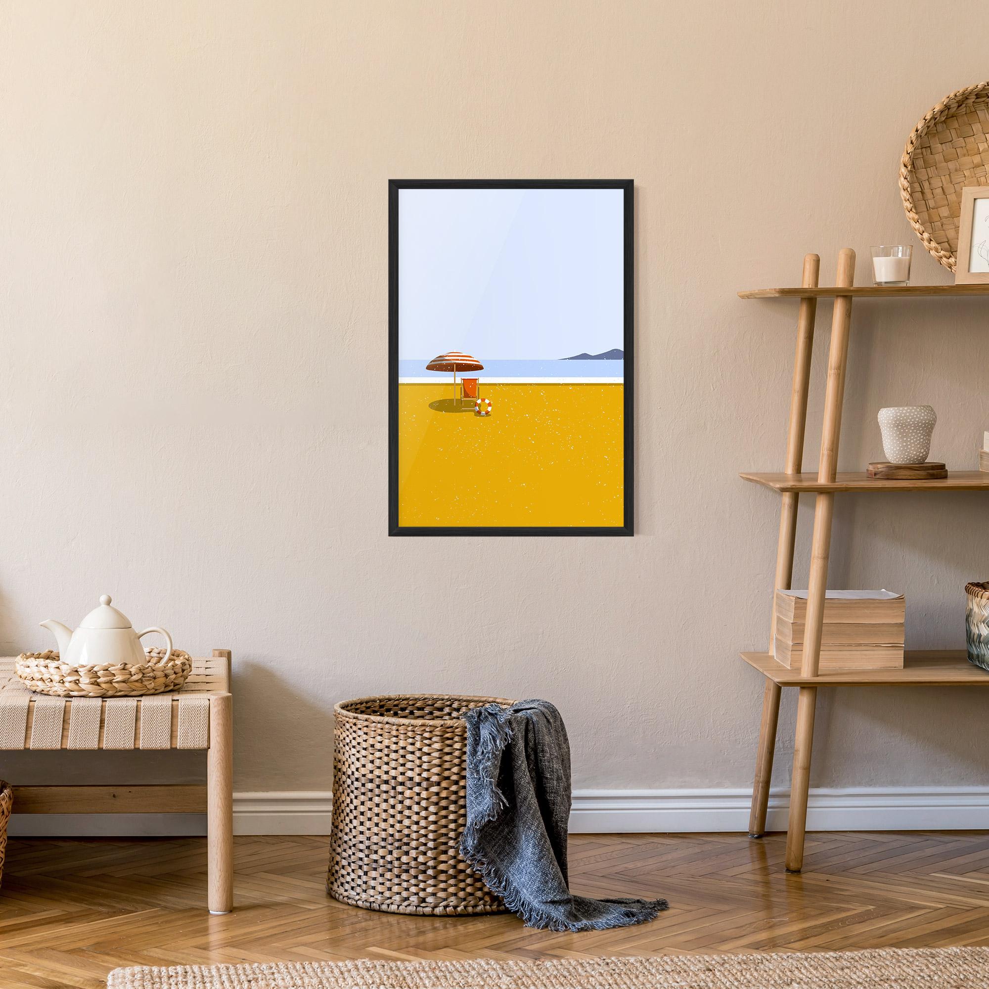Poster Înrămat Yellow Beach mockup 9